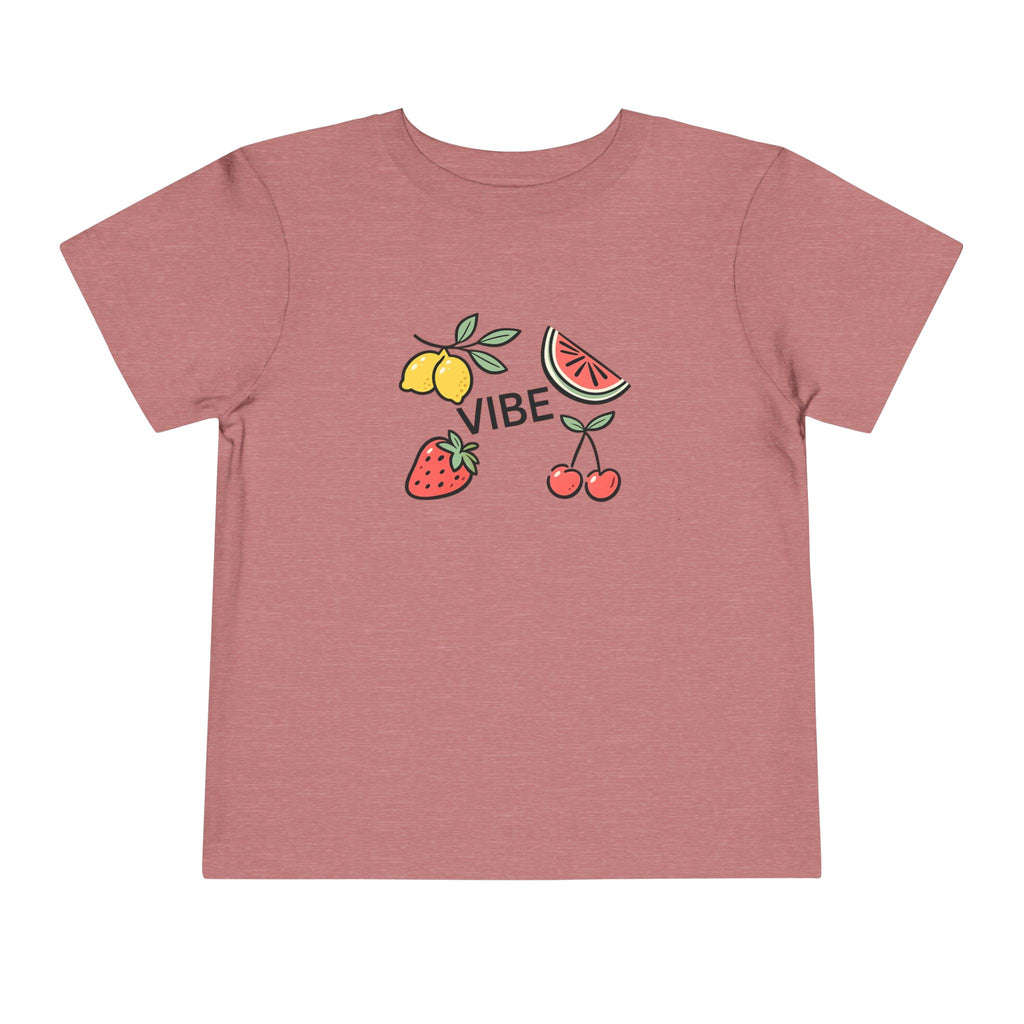 Kids Fruit Shirt Vibe Tee Toddler Summer T-Shirt Cute Lemon Strawberry Cherry Watermelon Graphic Shirt Unisex Kids Gift