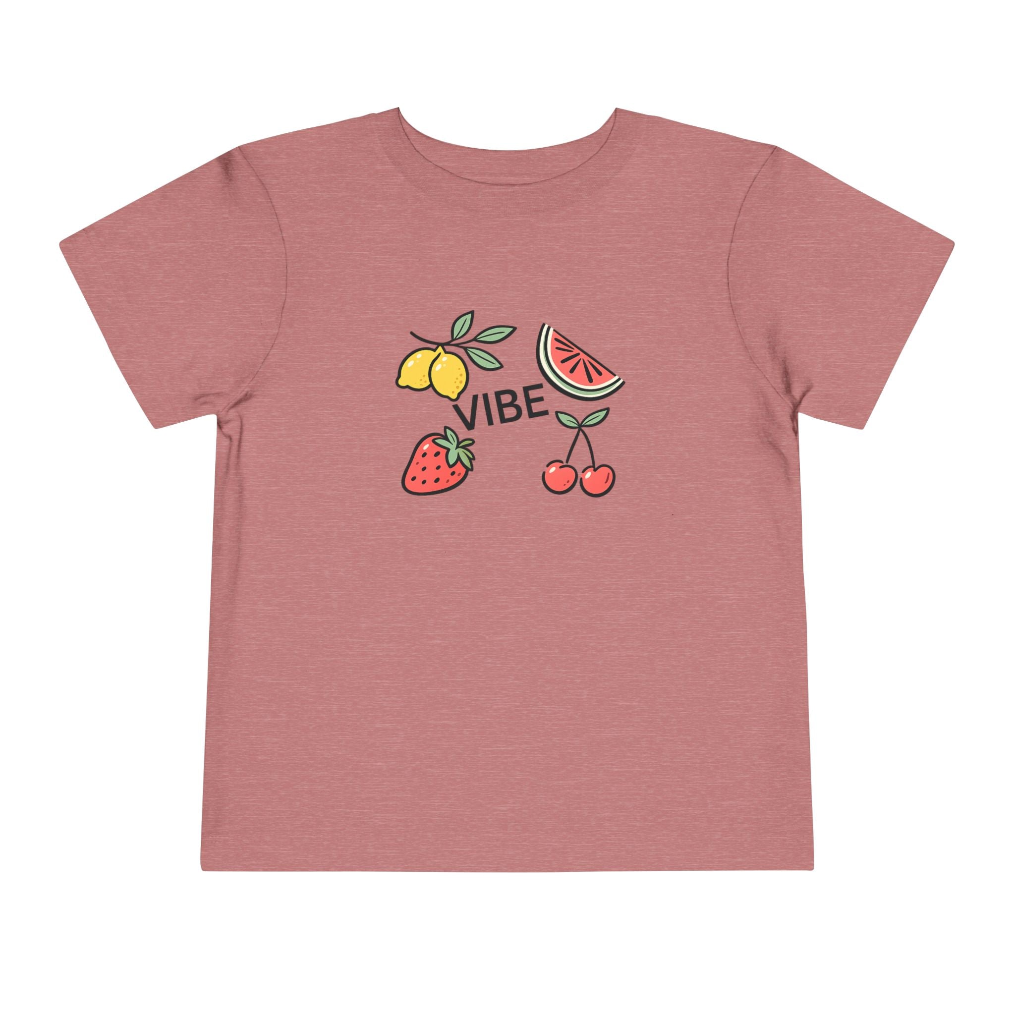 Kids Fruit Shirt Vibe Tee Toddler Summer T-Shirt Cute Lemon Strawberry Cherry Watermelon Graphic Shirt Unisex Kids Gift