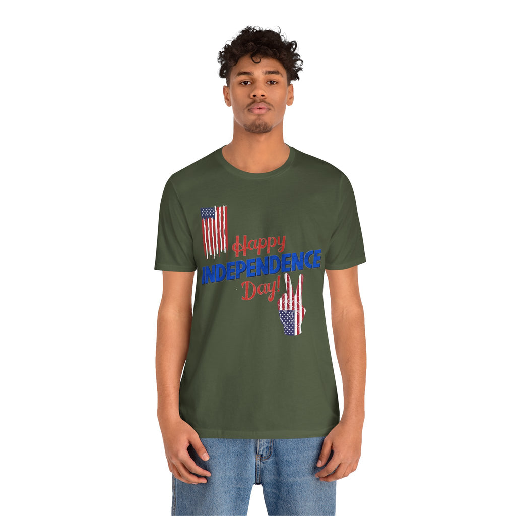 Happy Independence Day Shirt, Patriotic 4th of July T-Shirt, USA Flag Shirt, American Independence Day Tee