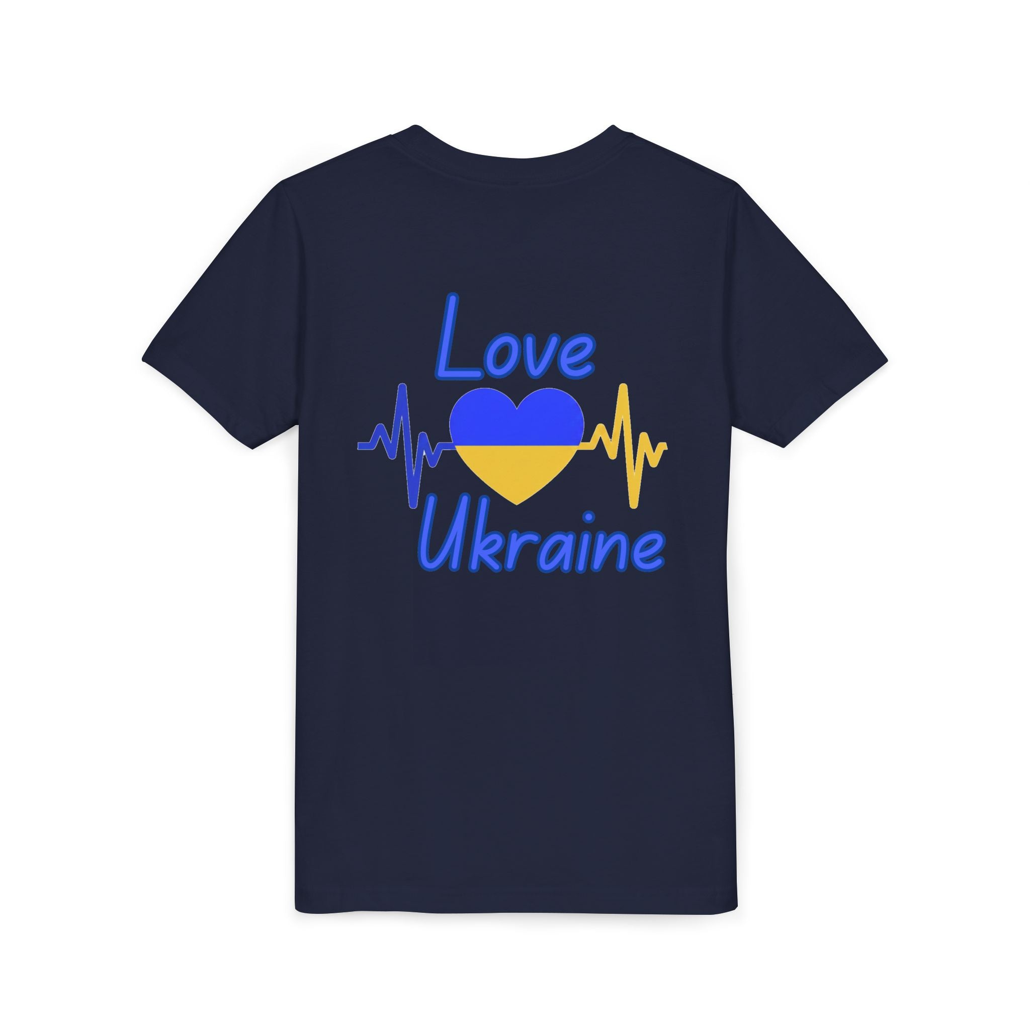 Youth Tee — Love Ukraine Heartbeat Kids Shirt