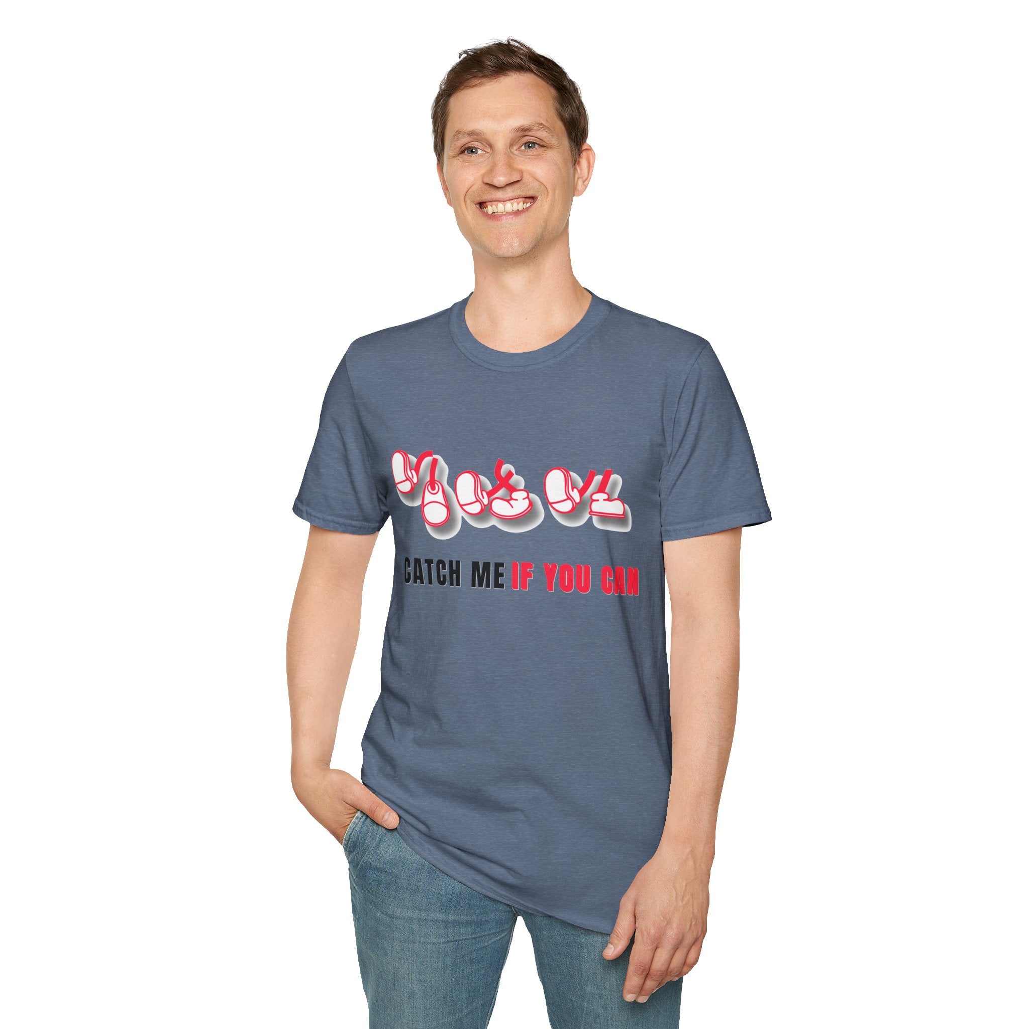 Catch Me If You Can T-Shirt, Funny Graphic Tee, Flirty Cute Shirt, Trendy Unisex Tee, Gift for Him Her