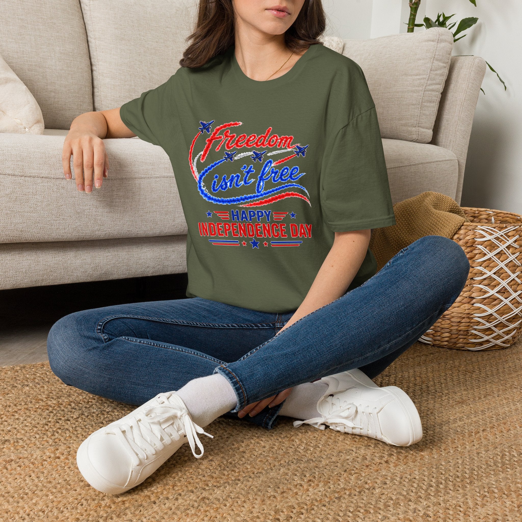 Freedom Isn't Free Shirt, Patriotic 4th of July T-Shirt, Independence Day Tee, USA Flag Graphic Tee, Military Support Gift