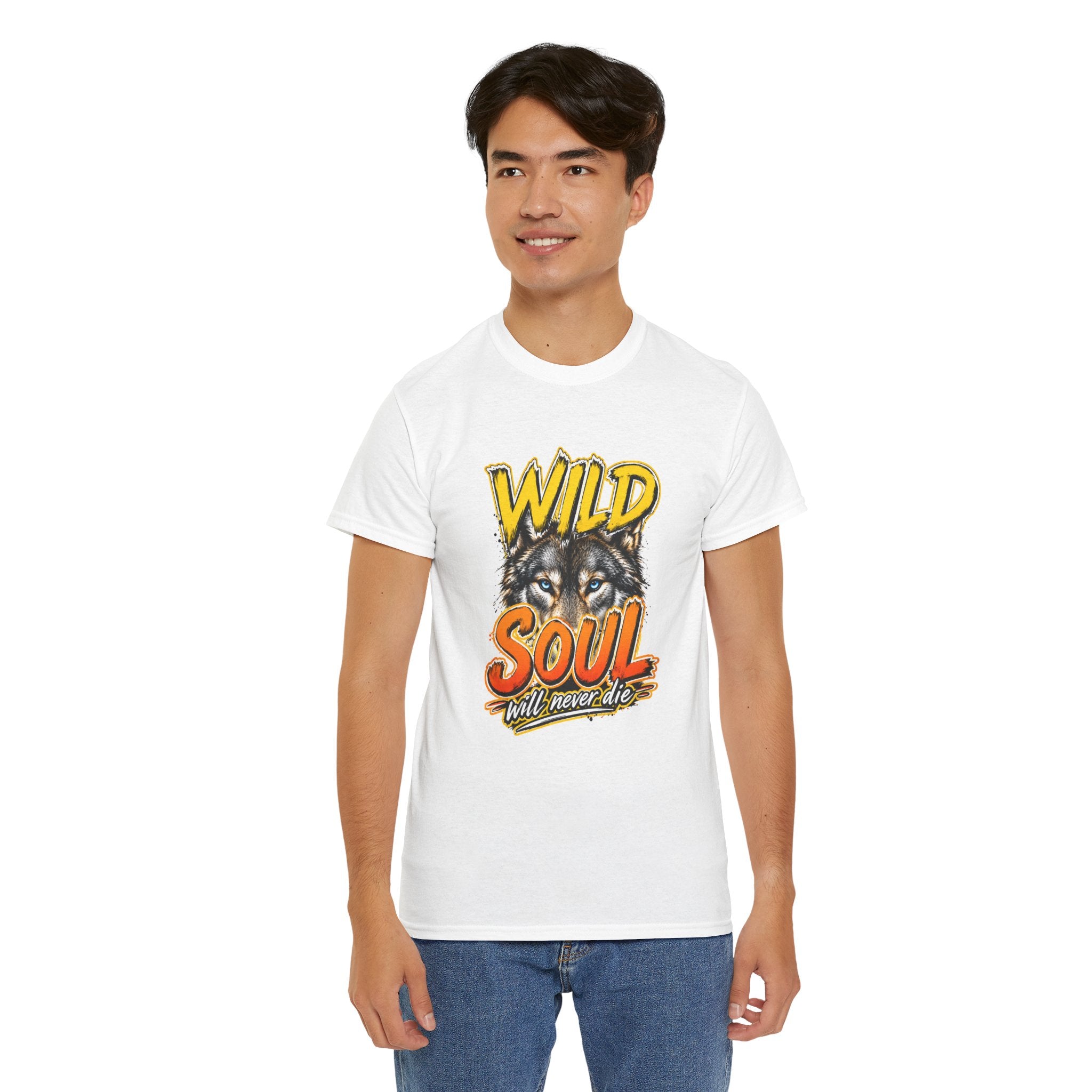 Wolf 'Wild Soul' Graphic Tee – Bold Wildlife Shirt for Nature Lovers