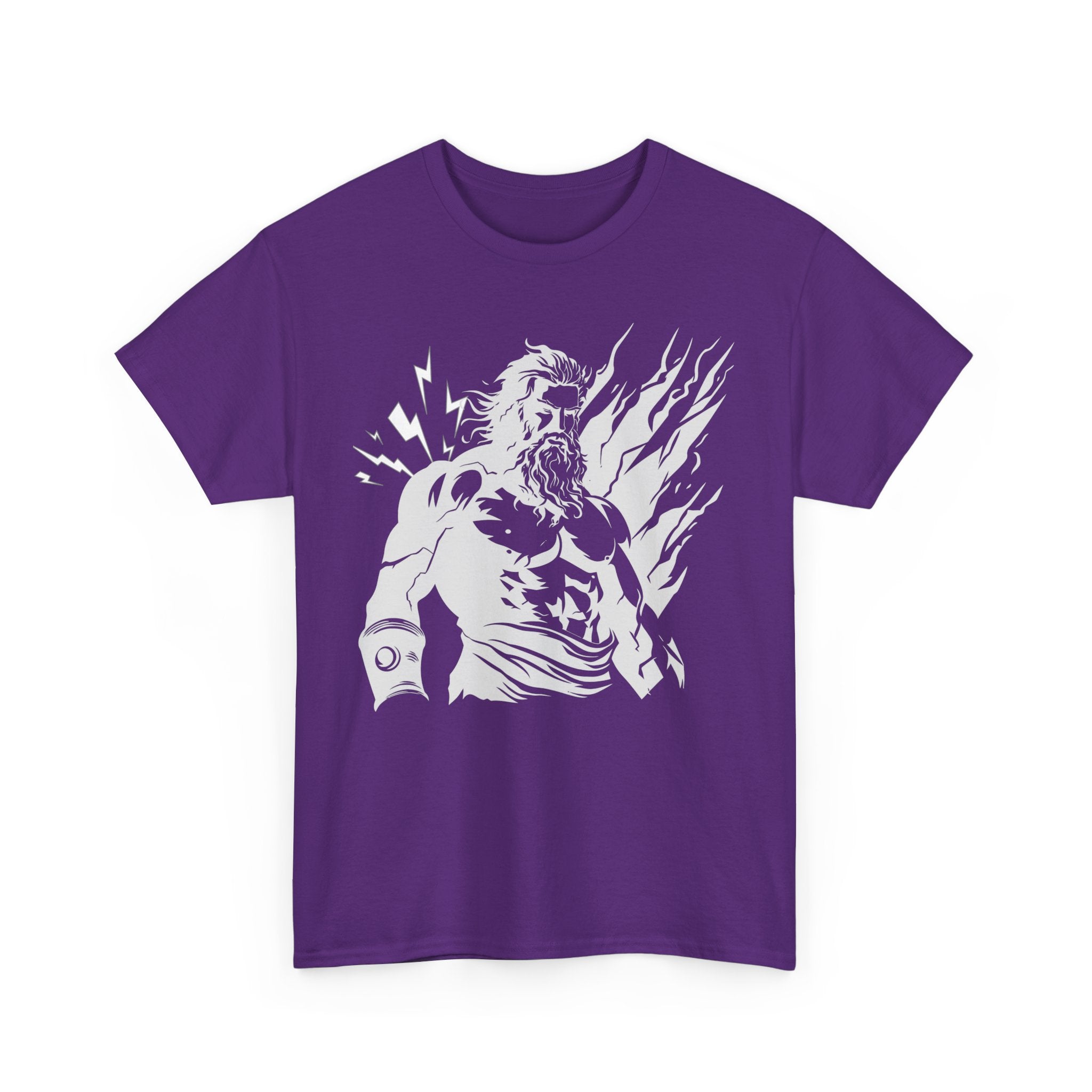 Mythic Thunder God Tee — Vintage Lightning Warrior Graphic T-Shirt