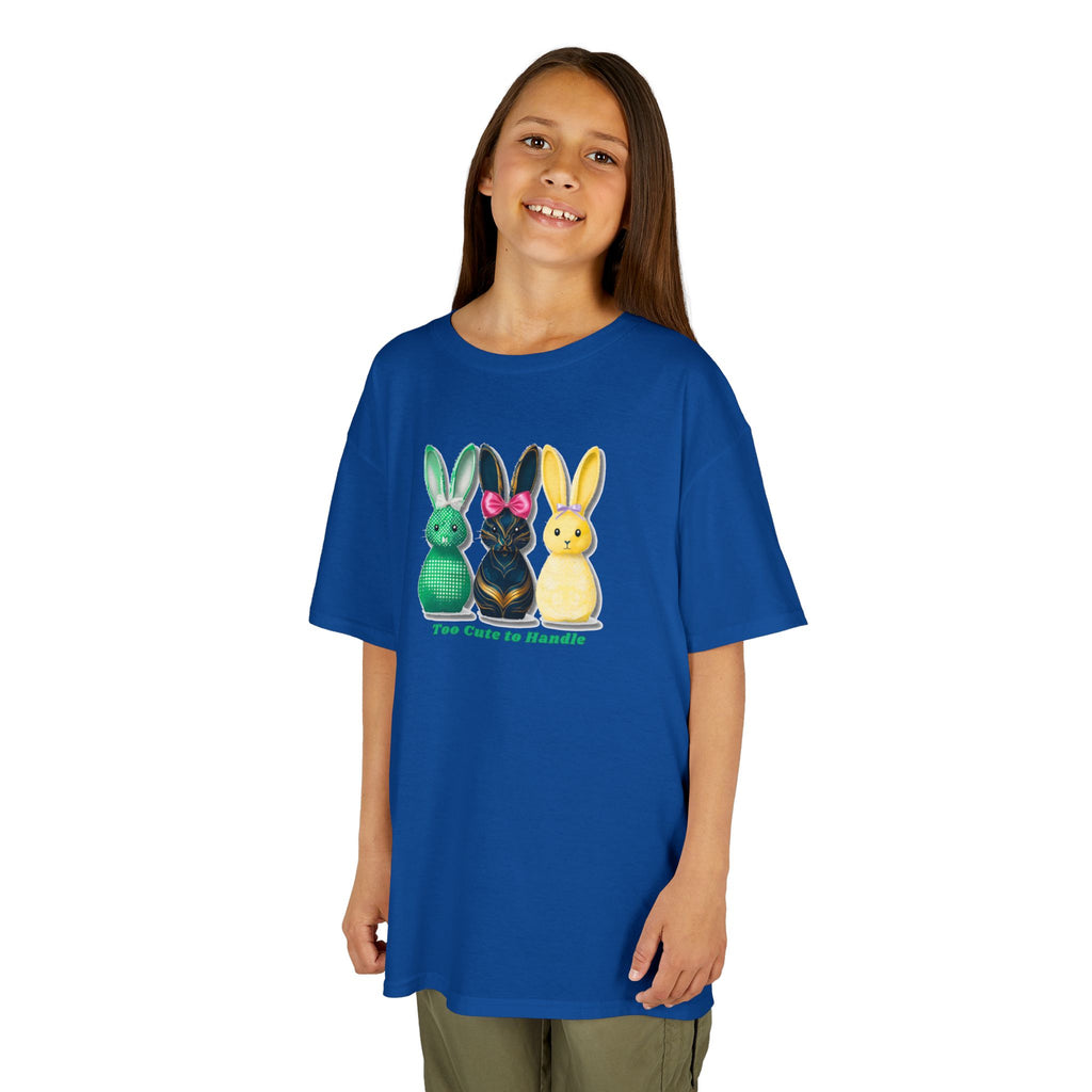 Kids Tee — Colorful Bunny Trio "You Color Me Beautiful" Easter Shirt