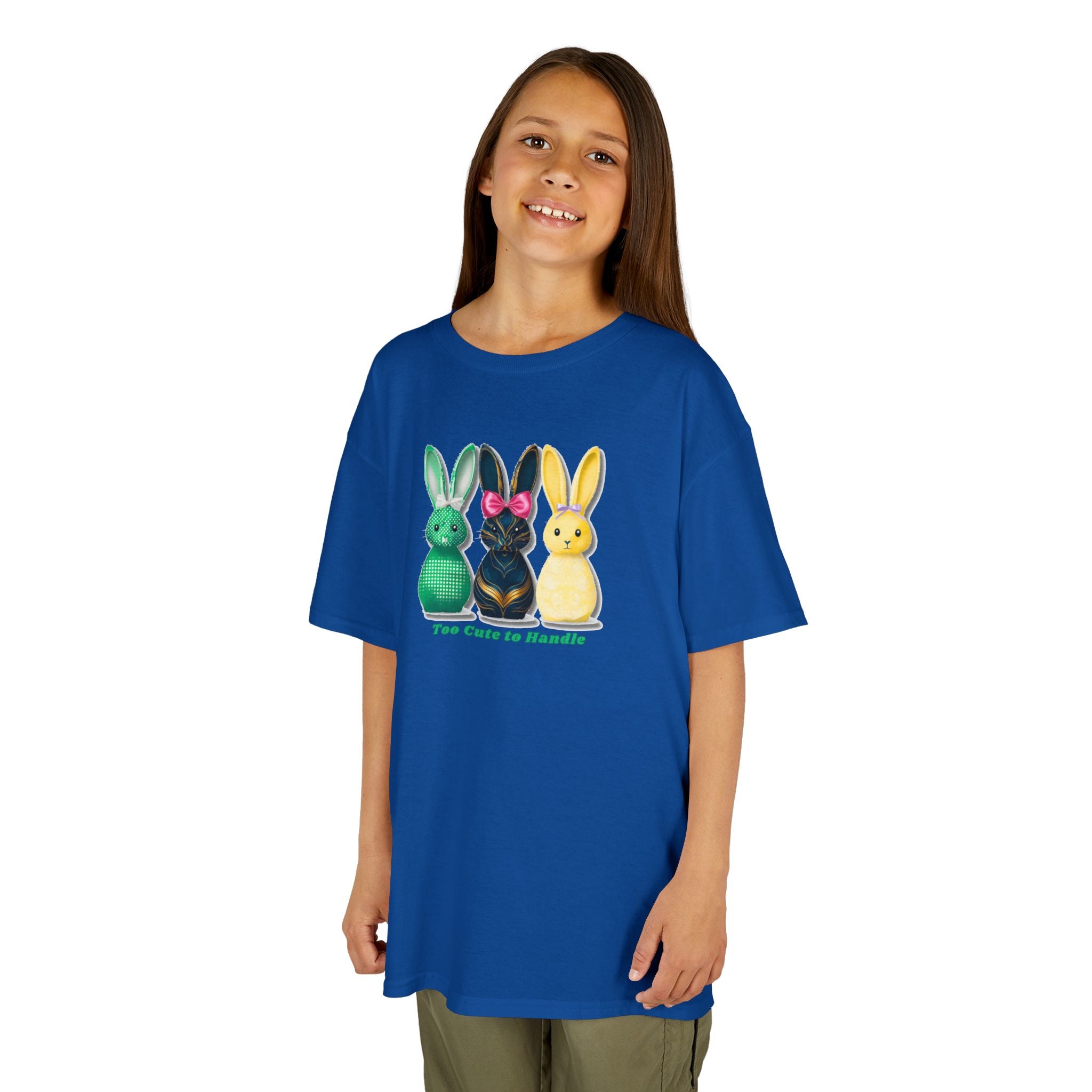Kids Tee — Colorful Bunny Trio "You Color Me Beautiful" Easter Shirt