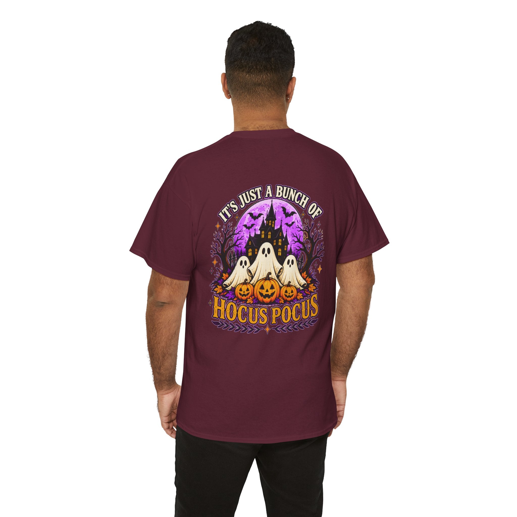 Hocus Pocus Halloween Shirt | Ghost & Pumpkin Front Back Tee