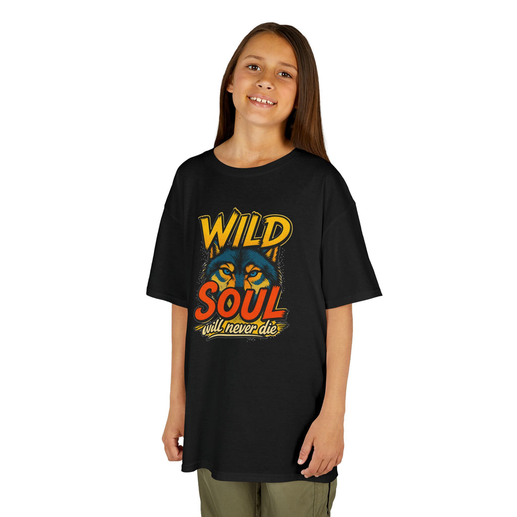 Kids Tee — "Wild Soul" Tiger Graphic Shirt for Bold Little Adventurers