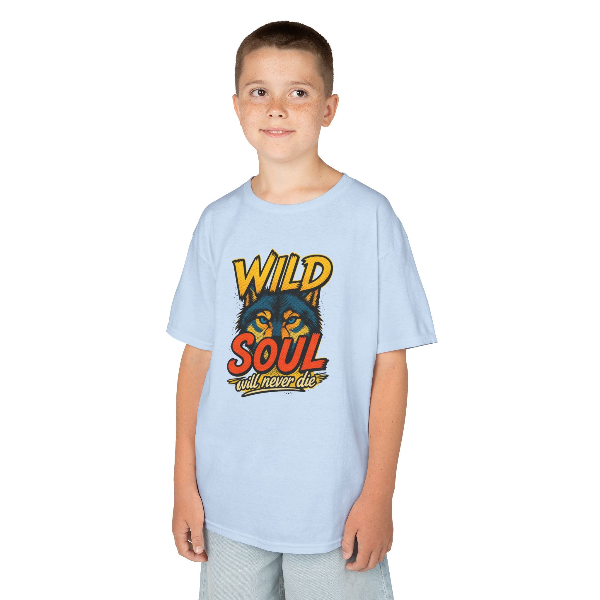 Kids Tee — "Wild Soul" Tiger Graphic Shirt for Bold Little Adventurers