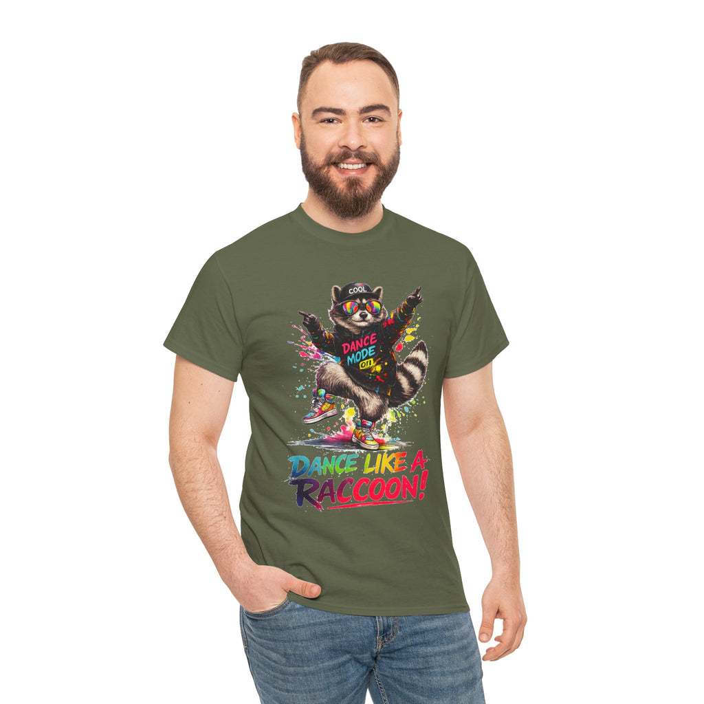 Dance Like a Raccoon T-Shirt — Cute Retro Raccoon Dance Graphic Tee