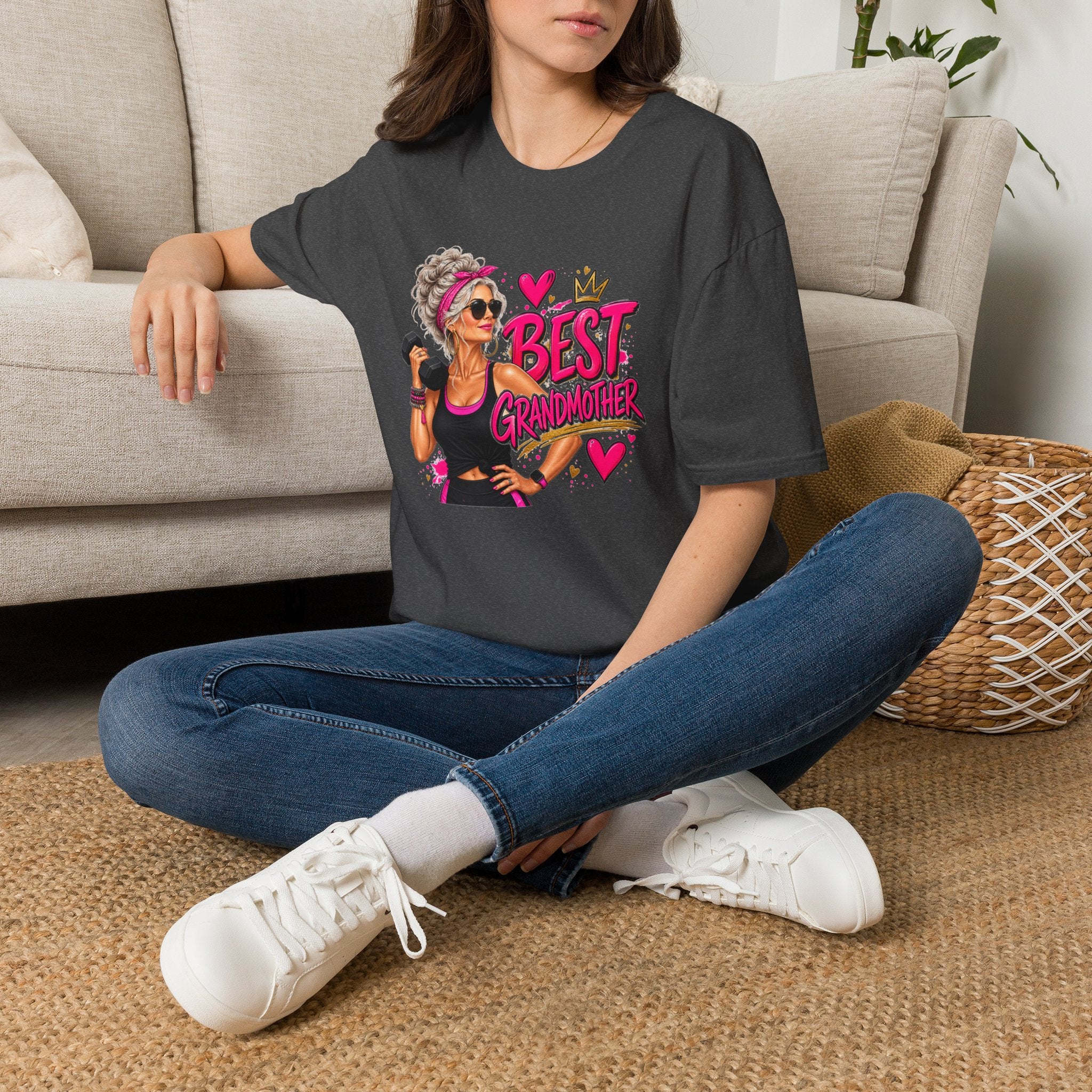 Best Grandmother Shirt, Funny Grandma T-Shirt, Fit Grandma Gift, Gym Grandma Shirt, Grandma Gift