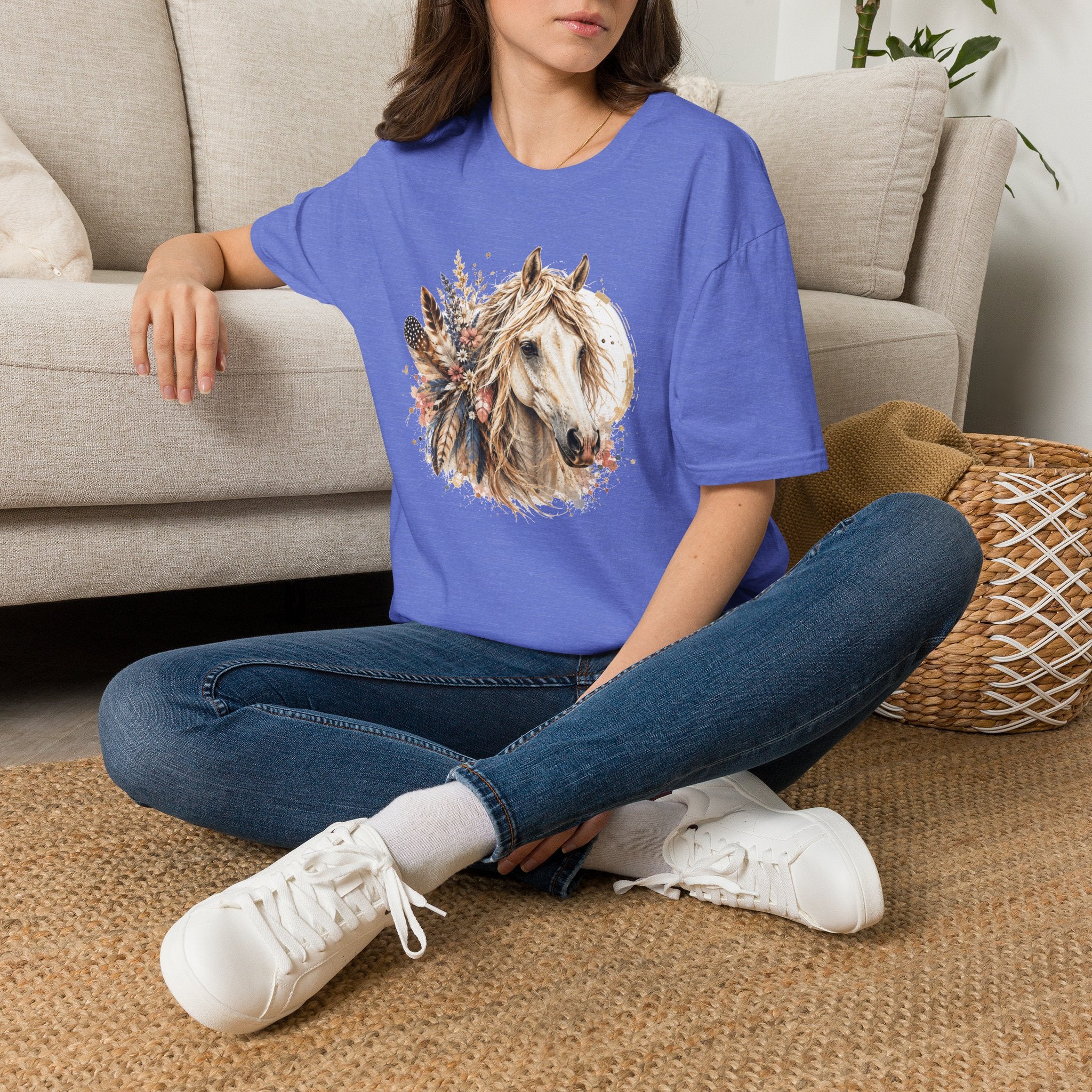 Horse T-Shirt, Western Horse Graphic Tee, Equestrian Shirt, Horse Lover Gift, Country Style Tee