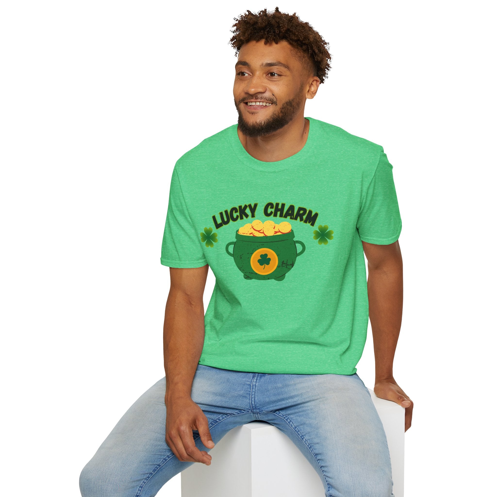 Lucky Charm T-Shirt — Pot of Gold & Shamrock St. Patrick's Day Tee