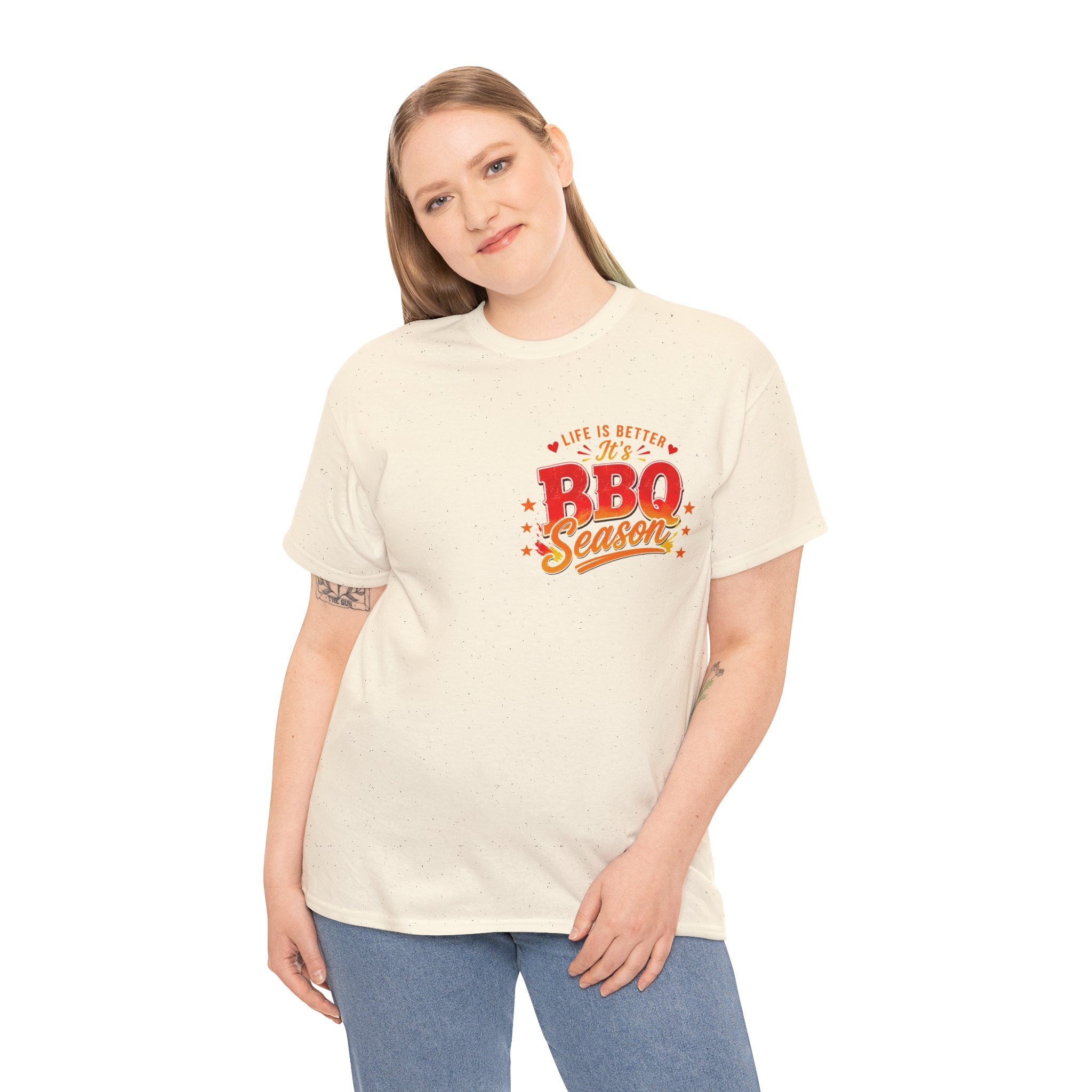 BBQ Season T-Shirt | Life Is Better It's BBQ Season Tee | Funny Grill Shirt | Summer Cookout Tee | Barbecue Lover Gift | Backyard BBQ Shirt