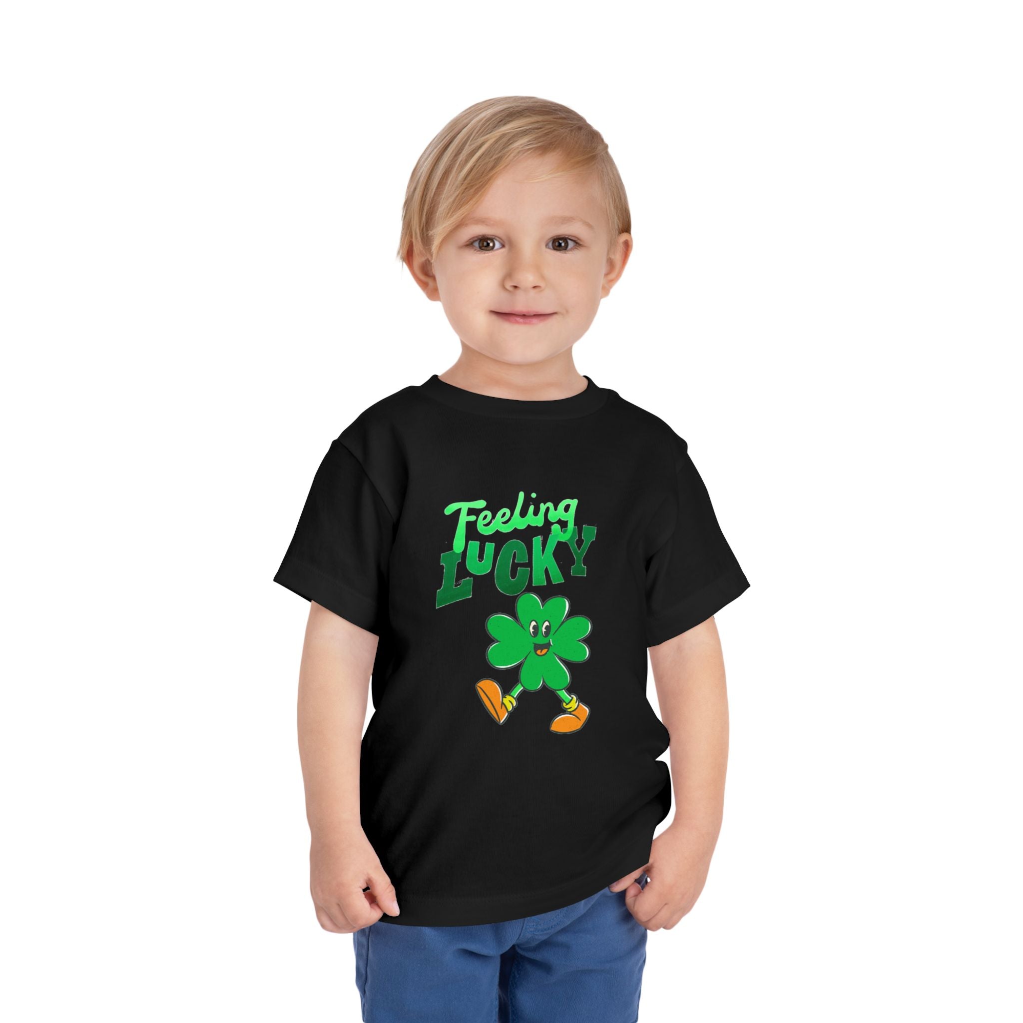 Feeling Lucky Toddler Tee — St. Patrick’s Day Shamrock Shirt