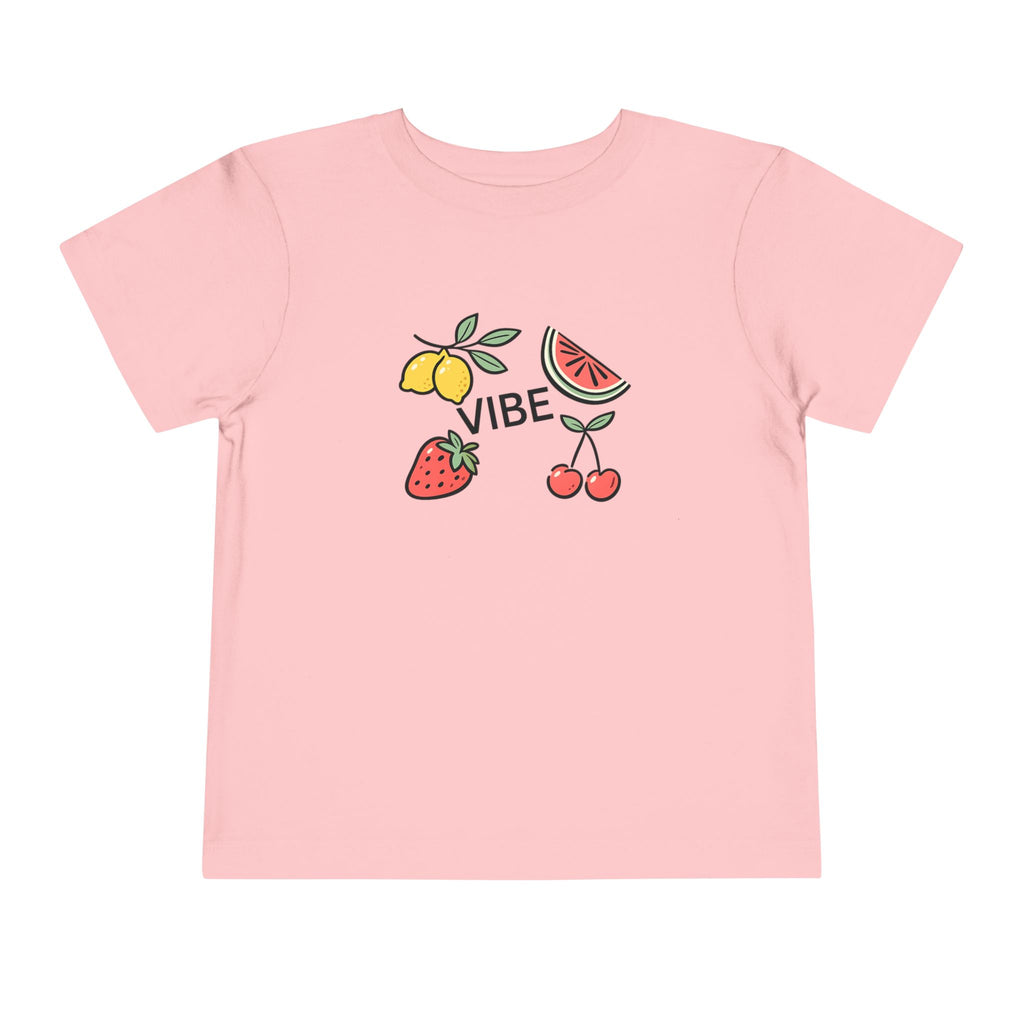 Kids Fruit Shirt Vibe Tee Toddler Summer T-Shirt Cute Lemon Strawberry Cherry Watermelon Graphic Shirt Unisex Kids Gift