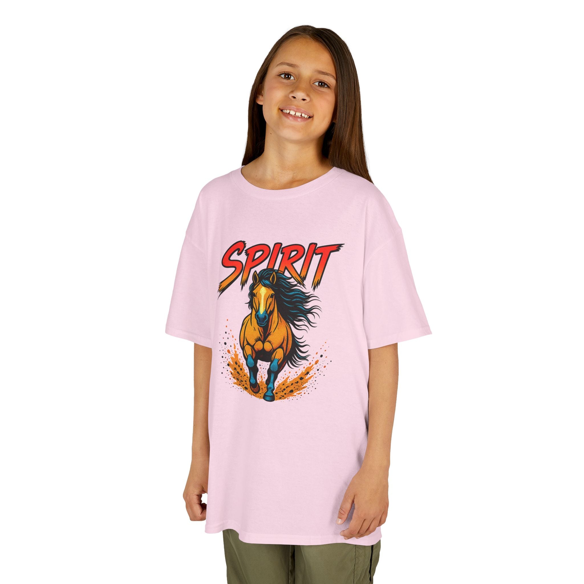 Kids 'Spirit' Galloping Horse T‑Shirt — Youth Graphic Tee for Horse Lovers