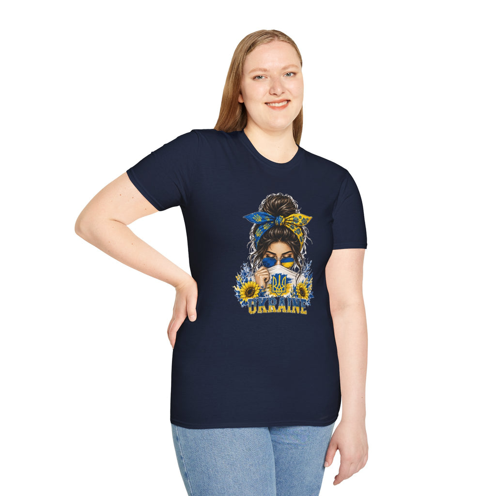 Ukraine Sunflower Bandana T-Shirt — Stylish Patriotic Graphic Tee