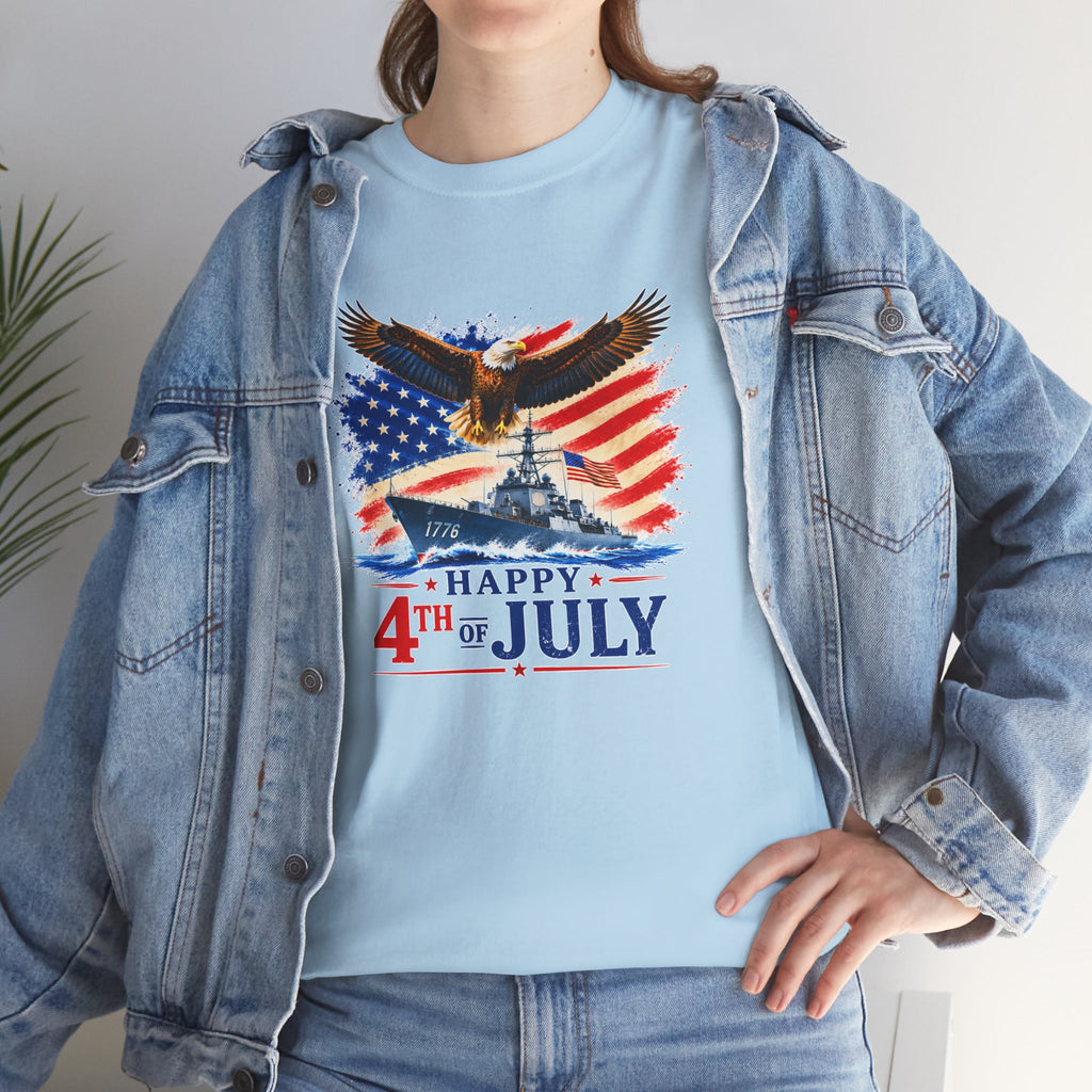 Happy 4th of July Shirt, Patriotic Eagle T-Shirt, American Flag Tee, USA Independence Day Shirt, Freedom Eagle Gift