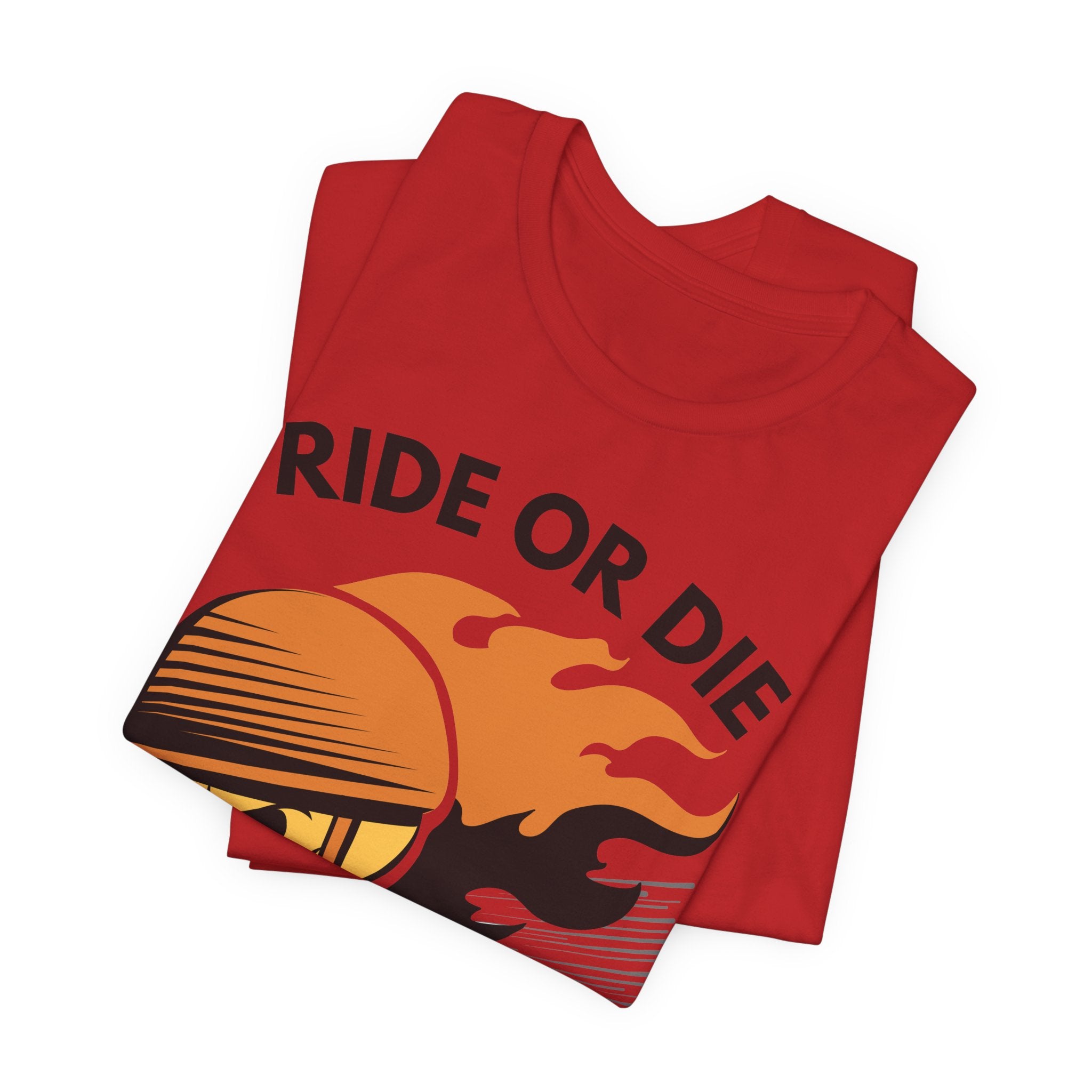 Ride or Die Skull Helmet T-Shirt | Biker Graphic Tee for Men | Vintage Motorcycle Shirt