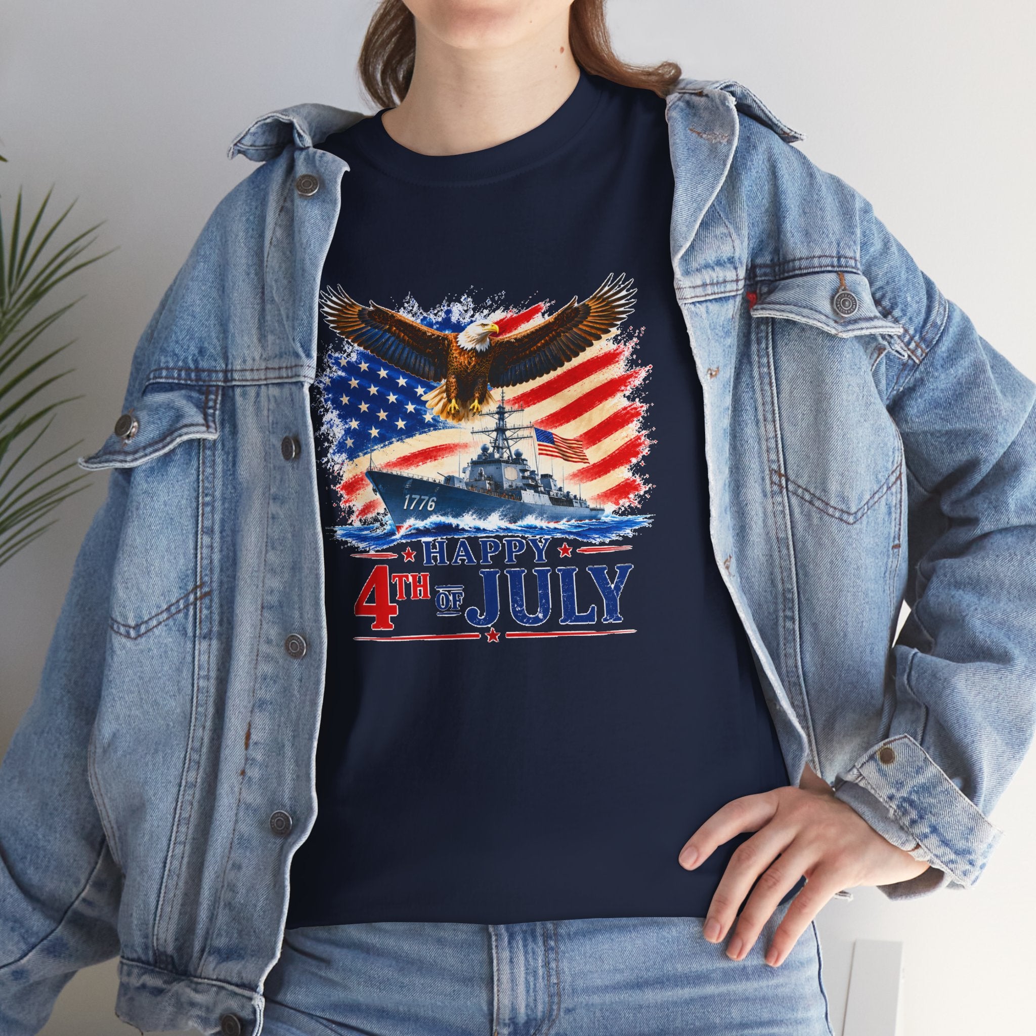 Happy 4th of July Shirt, Patriotic Eagle T-Shirt, American Flag Tee, USA Independence Day Shirt, Freedom Eagle Gift