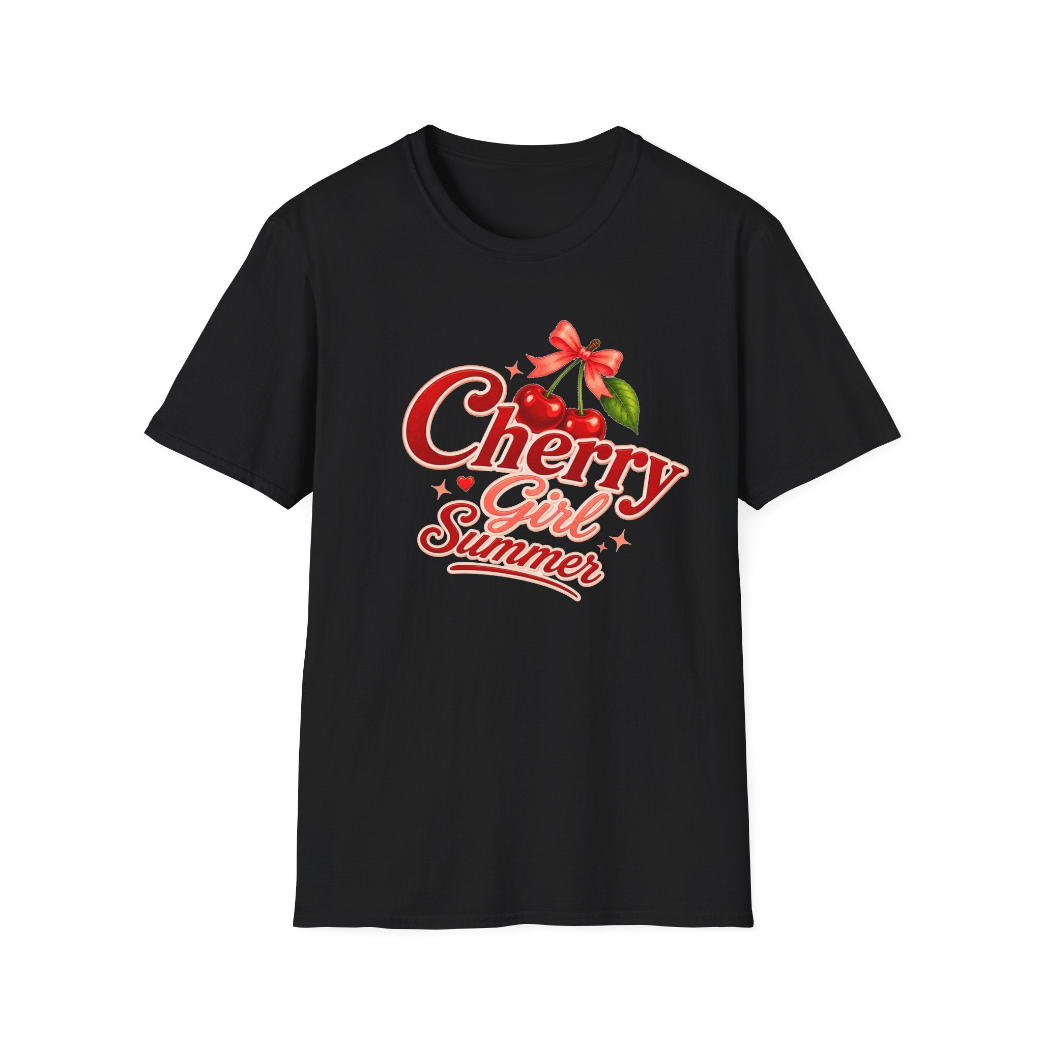 Cherry Girl Summer T-Shirt | Cute Retro Cherry Tee | Coquette Aesthetic Shirt | Summer Graphic Tee | Trendy Women's Shirt