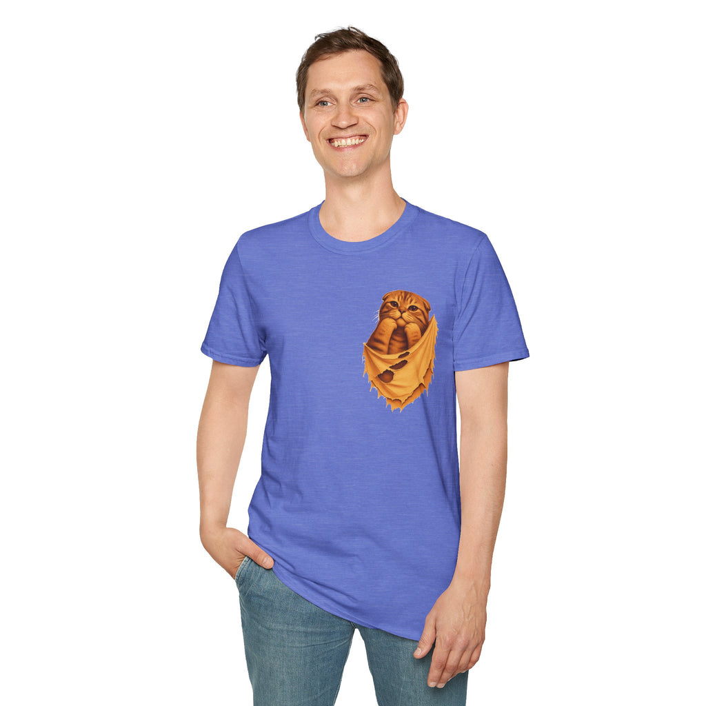 Cat in a Pocket T-Shirt — Cute Pocket Kitten Graphic Tee
