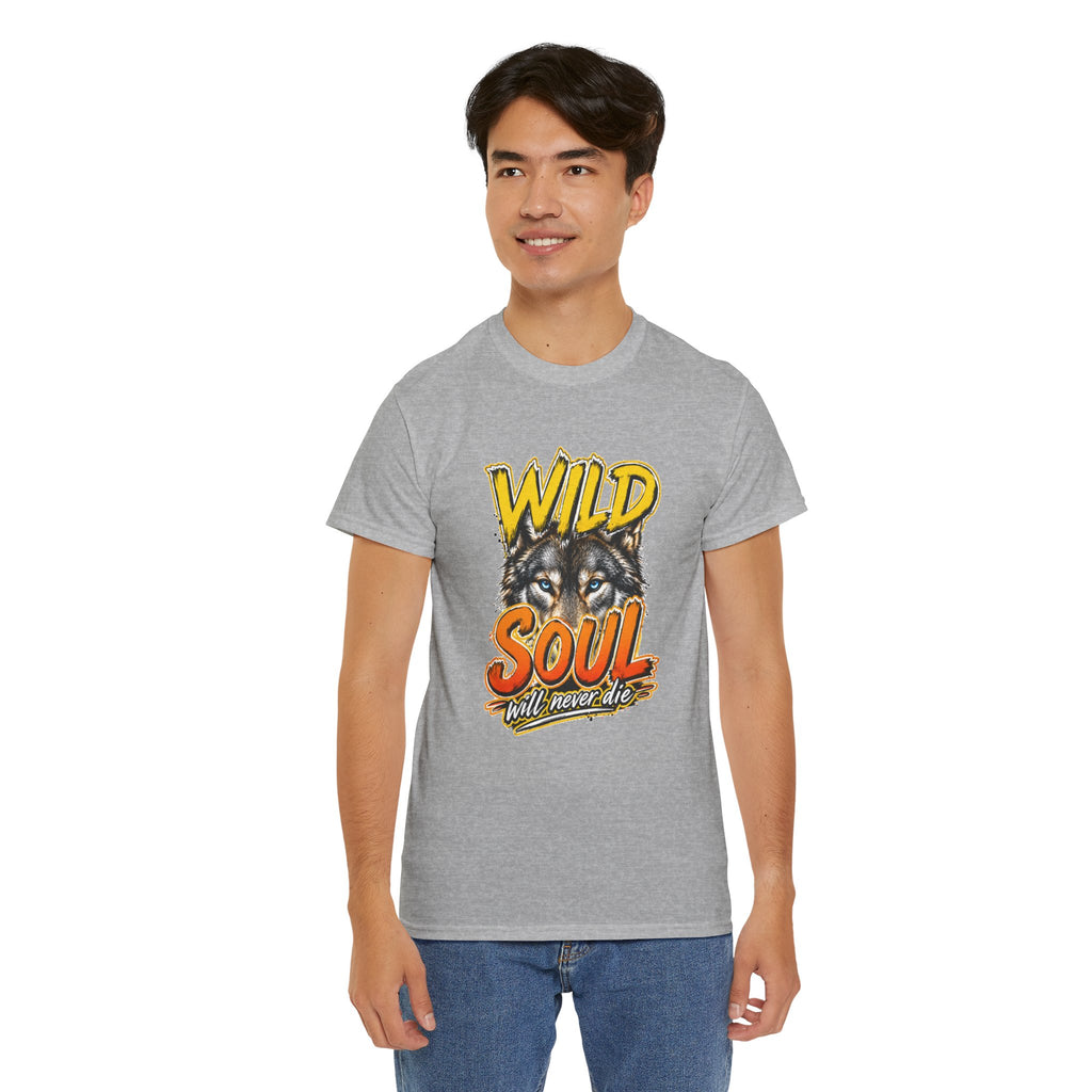 Wolf 'Wild Soul' Graphic Tee – Bold Wildlife Shirt for Nature Lovers
