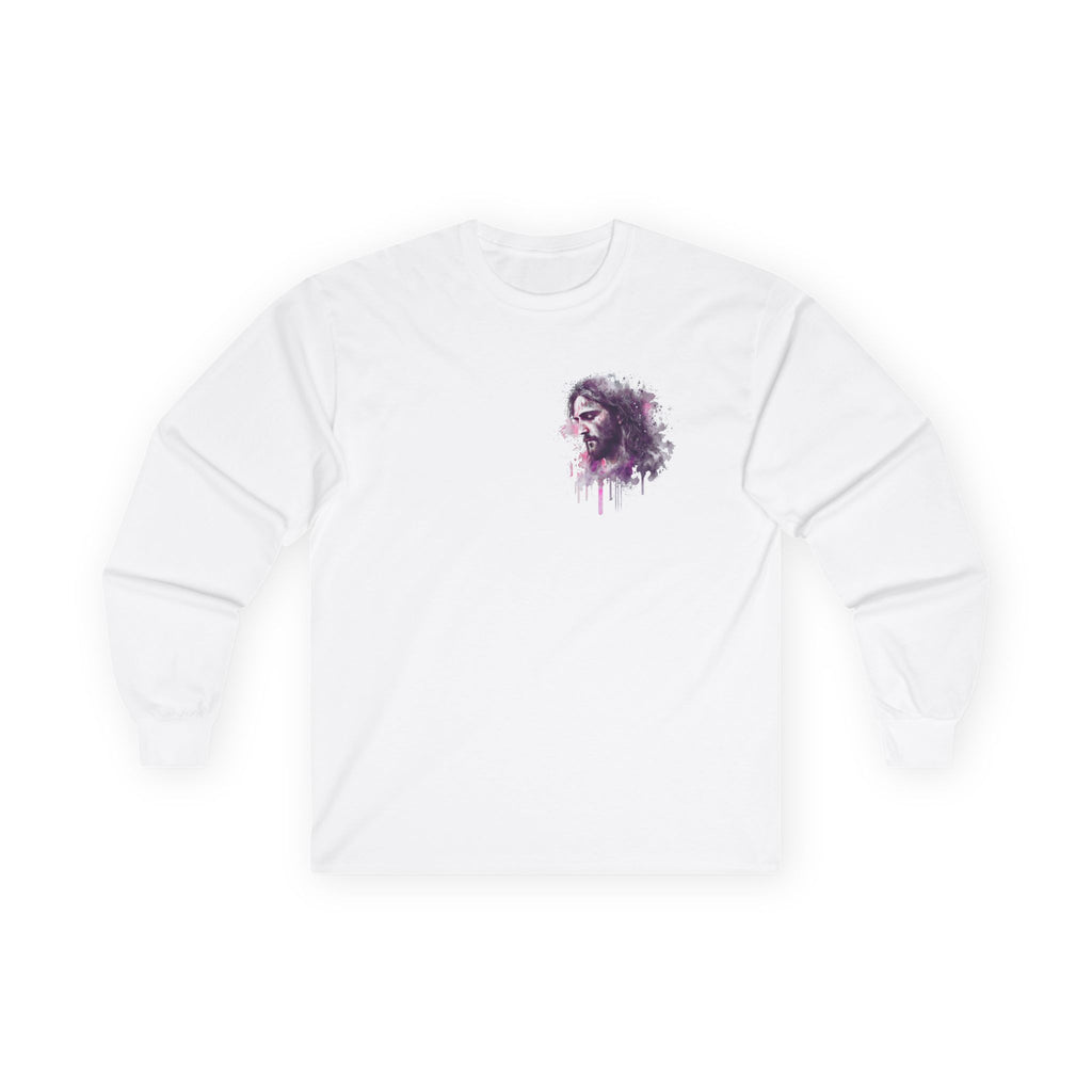 Artistic Watercolor Portrait Long Sleeve Tee
