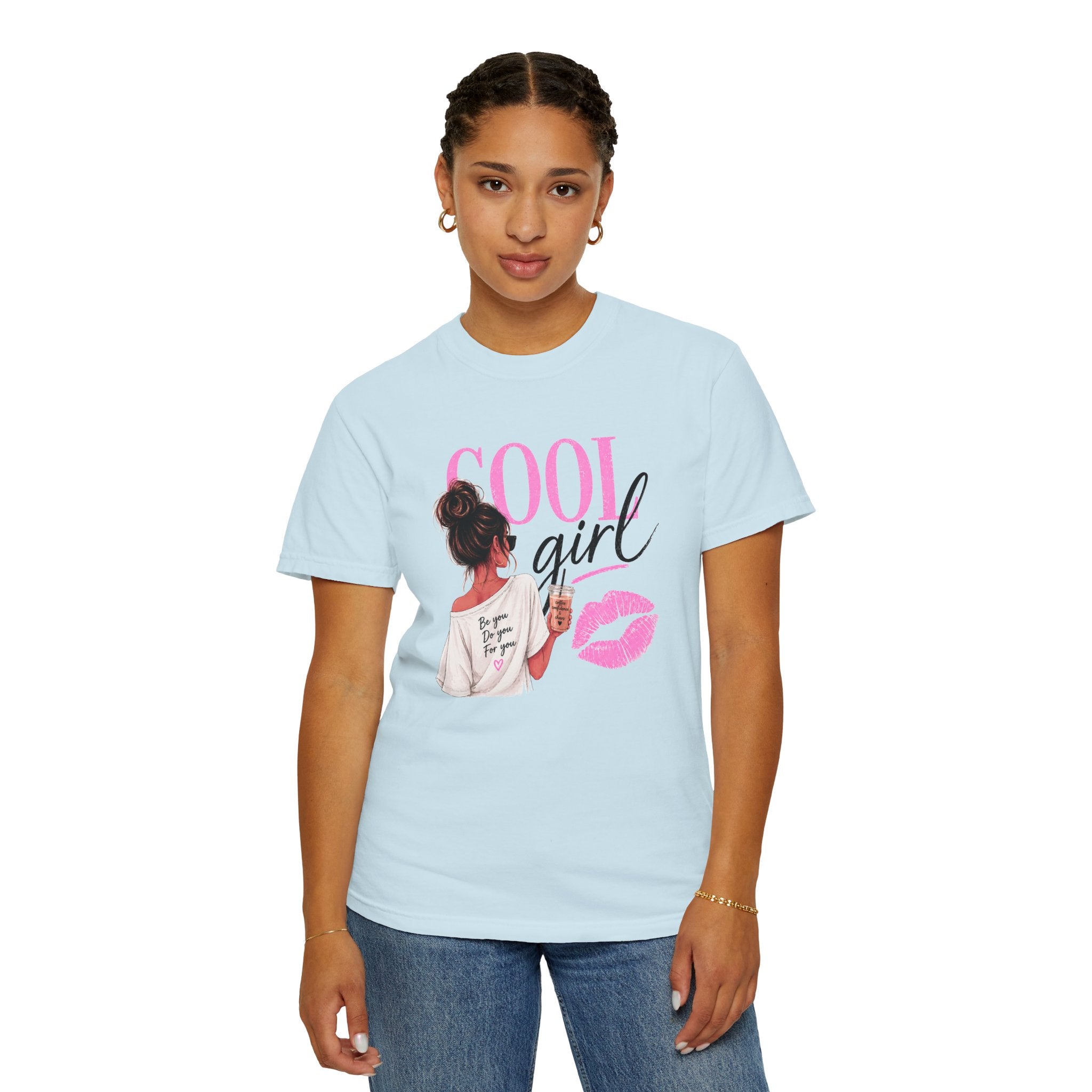 Cool Girl Graphic T‑Shirt — Pink Lip Print Casual Tee