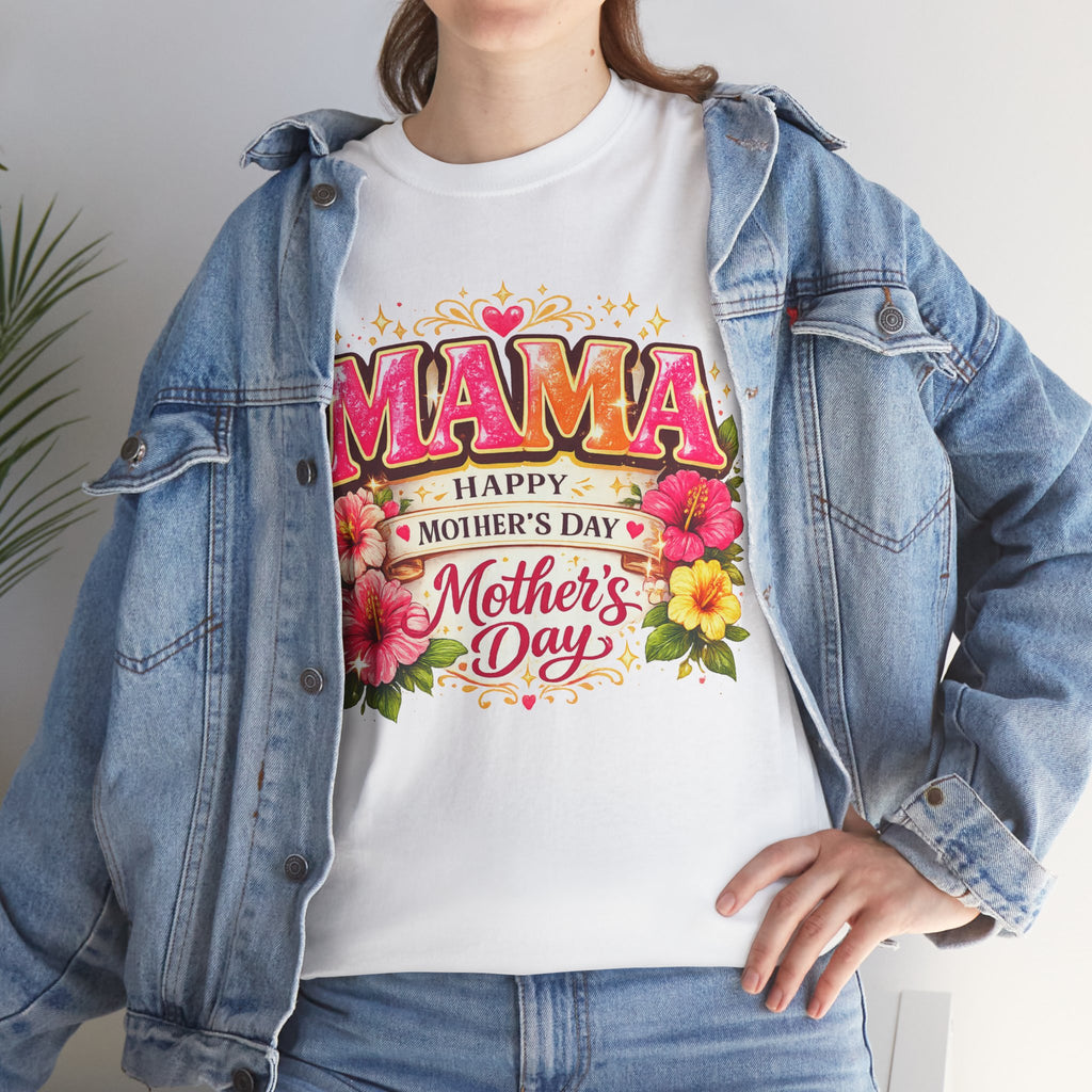 Mama Floral Shirt for Women, Mother's Day Gift for Mom, Cute Flower Graphic Tee, Mama Life T-Shirt, Birthday Gift for Mother, Mom Appreciation Gift