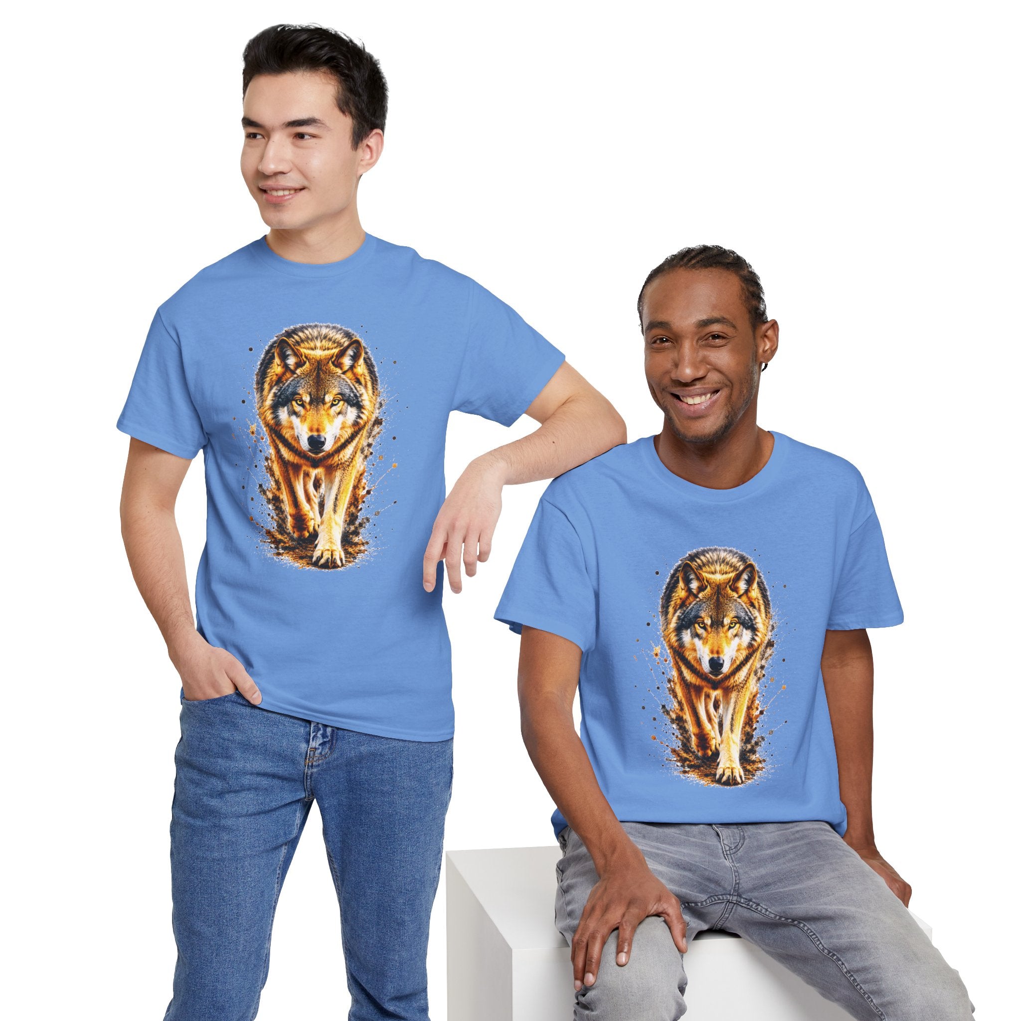 Wolf Graphic T-Shirt, Majestic Wolf Tee, Wildlife Animal Shirt, Unisex Nature Graphic Tee, Wolf Lover Gift, Forest Wolf Shirt