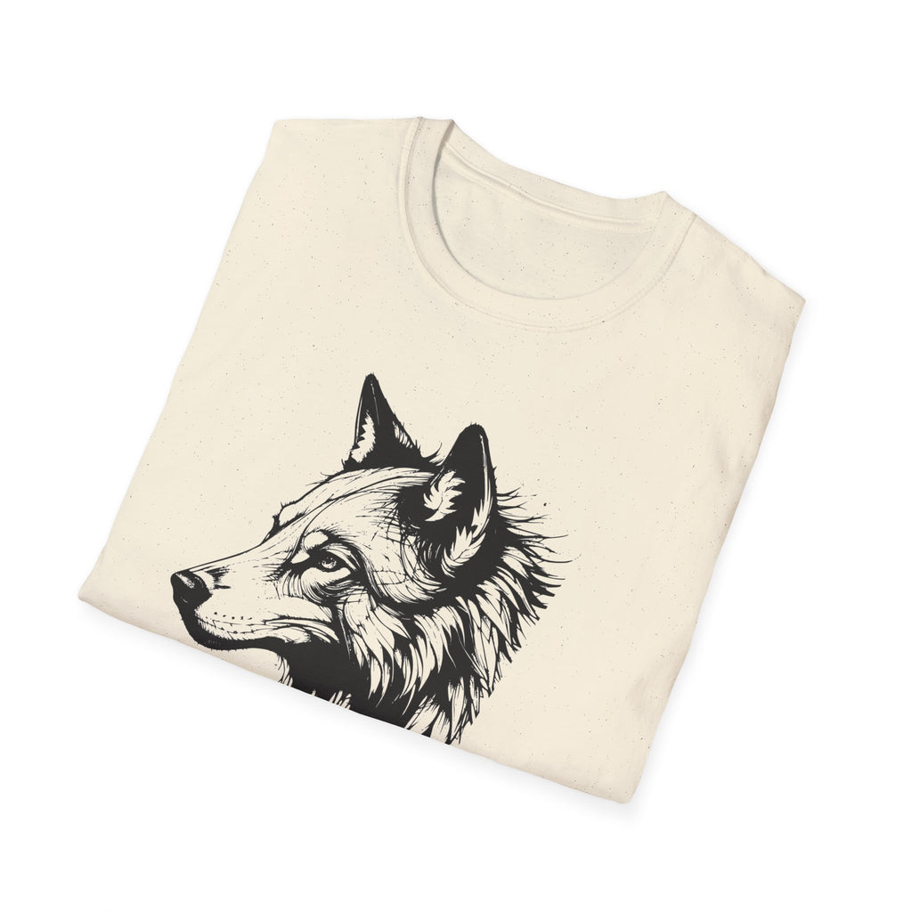Wolf T Shirt, Mystic Wolf Graphic Tee, Forest Animal Shirt, Minimalist Wolf Head Shirt, Unisex Nature T-Shirt, Wildlife Gift, Boho Wolf Tee