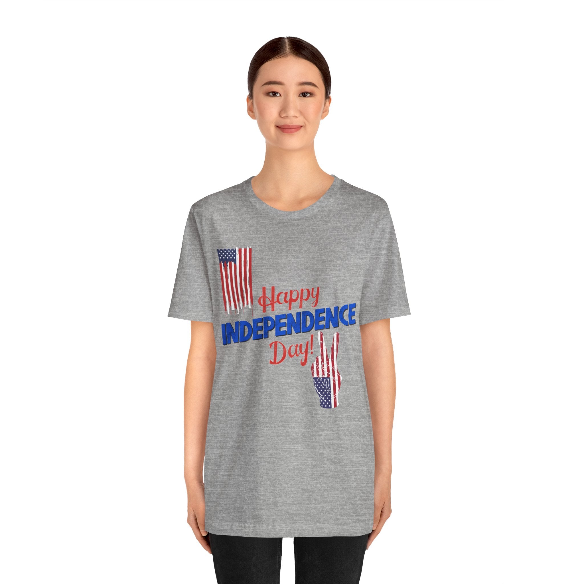 Happy Independence Day Shirt, Patriotic 4th of July T-Shirt, USA Flag Shirt, American Independence Day Tee
