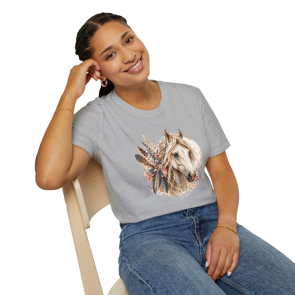 Horse T-Shirt, Western Horse Graphic Tee, Equestrian Shirt, Horse Lover Gift, Country Style Tee