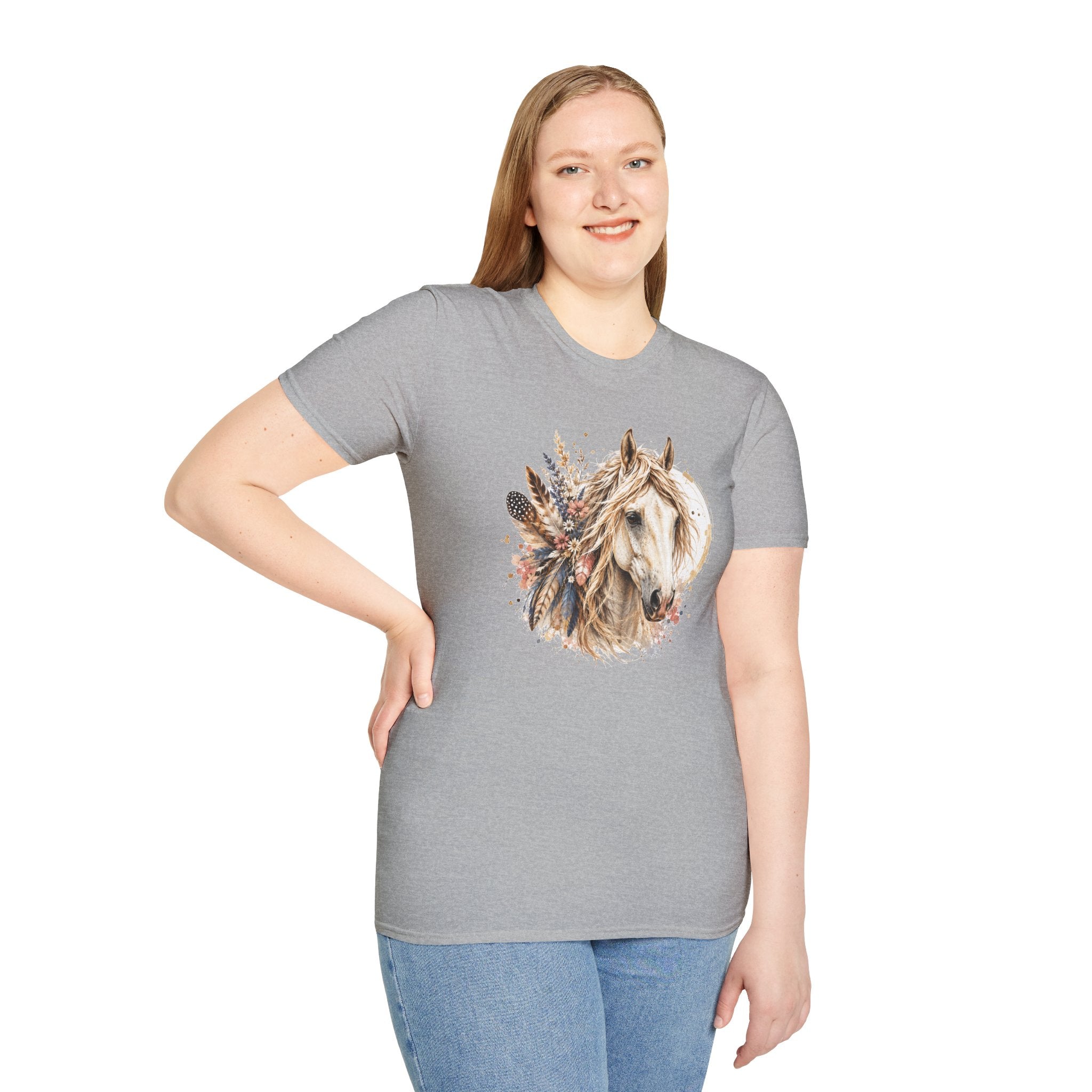 Horse T-Shirt, Western Horse Graphic Tee, Equestrian Shirt, Horse Lover Gift, Country Style Tee