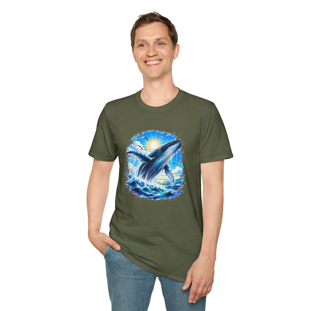 Whale Shirt, Ocean T-Shirt, Humpback Whale Shirt, Sea Life Tee, Beach Lover Gift, Ocean Lover Shirt