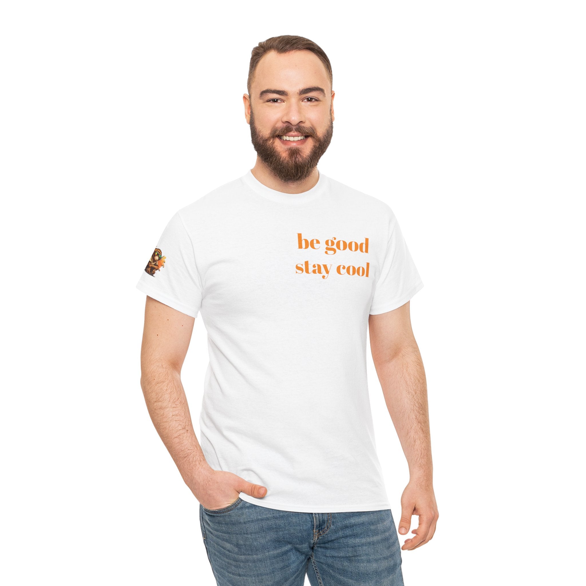 Cool Monkey T-Shirt Front Back Print | Funny Chimp Sunglasses Tee | Streetwear Graphic Shirt | Unisex Trendy Gift