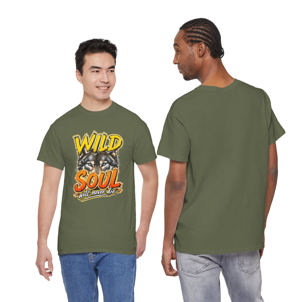 Wolf 'Wild Soul' Graphic Tee – Bold Wildlife Shirt for Nature Lovers