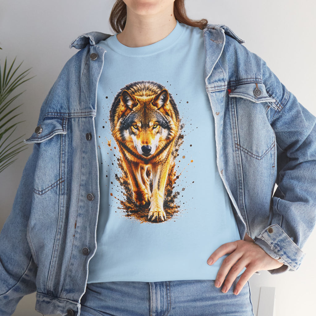 Wolf Graphic T-Shirt, Majestic Wolf Tee, Wildlife Animal Shirt, Unisex Nature Graphic Tee, Wolf Lover Gift, Forest Wolf Shirt