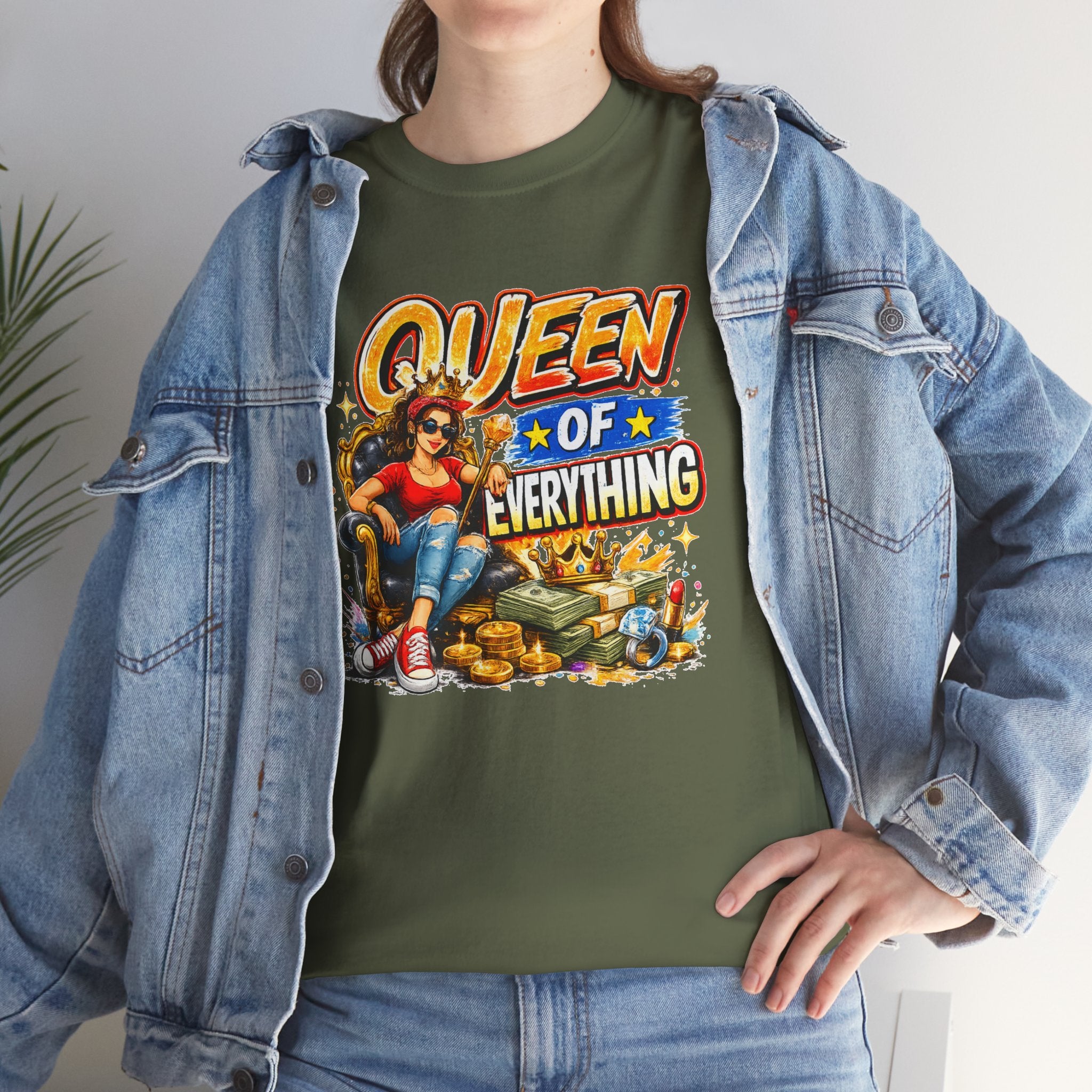 Queen of Everything Shirt | Funny Queen Graphic Tee | Gift for Mom | Boss Lady Shirt | Retro Vintage Tee