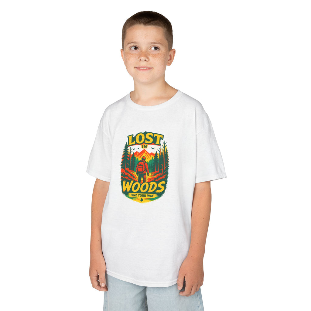 Kids Lost in Woods Shirt | Camping Adventure Tee | Nature Graphic T-Shirt