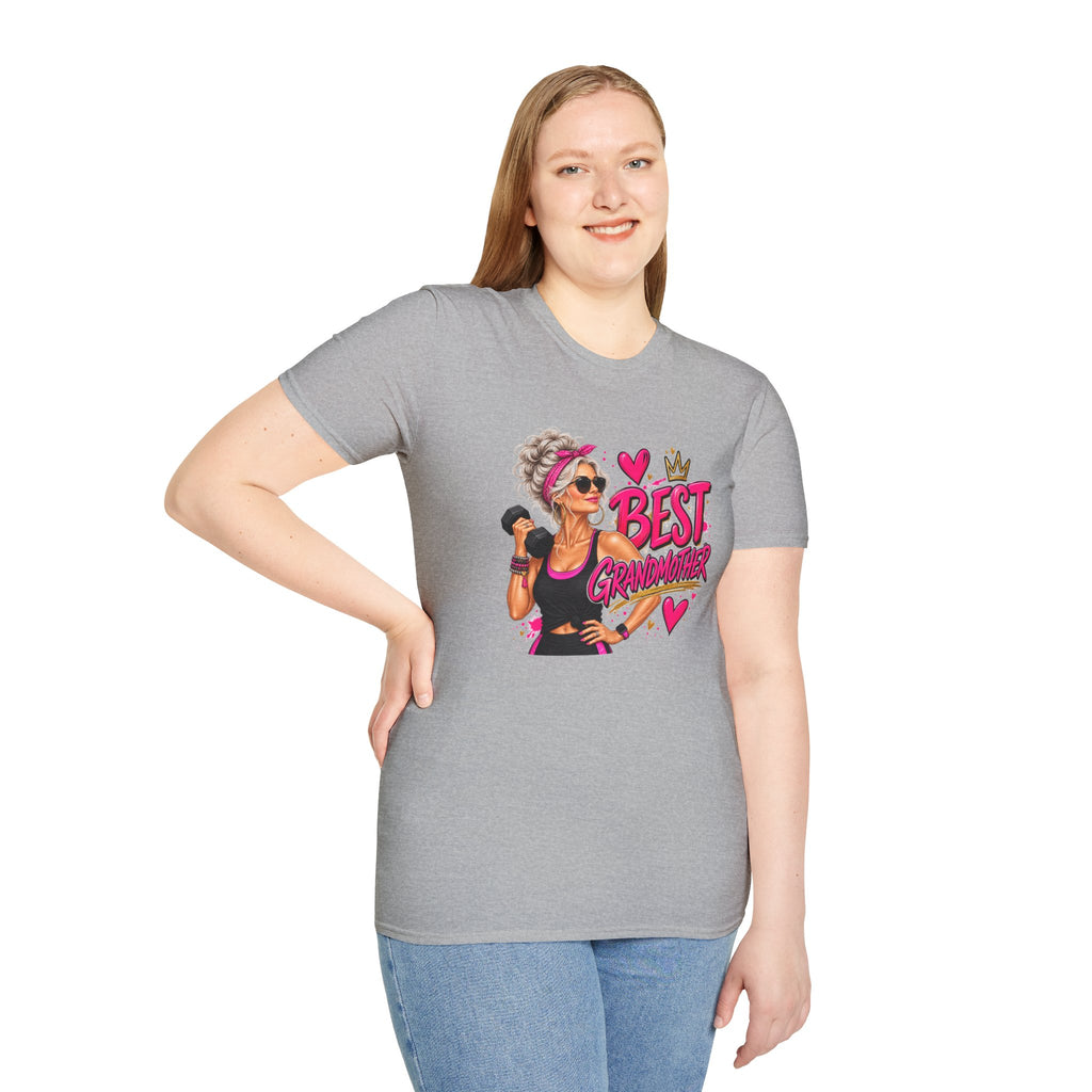 Best Grandmother Shirt, Funny Grandma T-Shirt, Fit Grandma Gift, Gym Grandma Shirt, Grandma Gift
