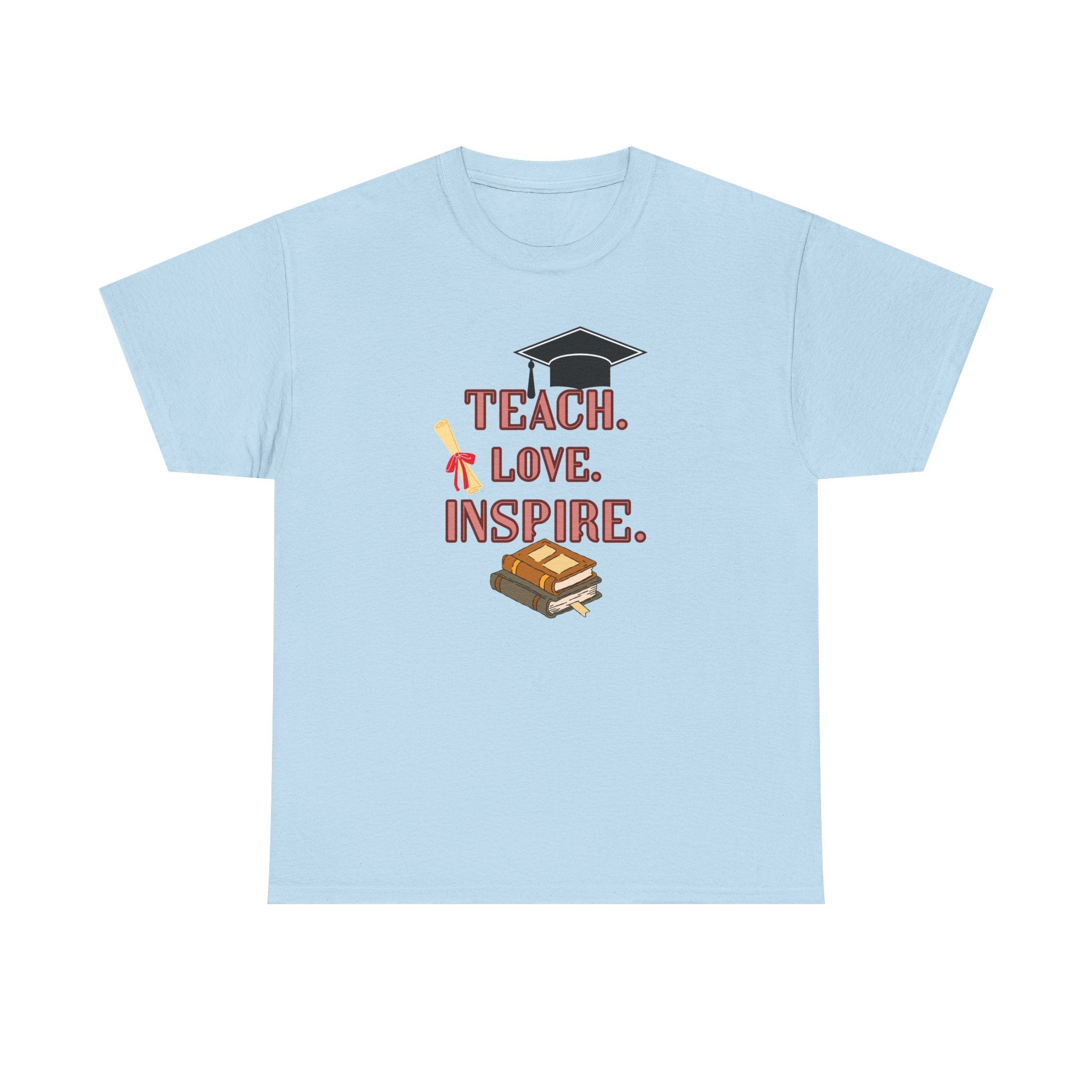 Teacher Shirt Teach Love Inspire, Teacher Gift T-Shirt, Back to School Tee, Inspirational Teacher Shirt, Unisex Graphic Tee