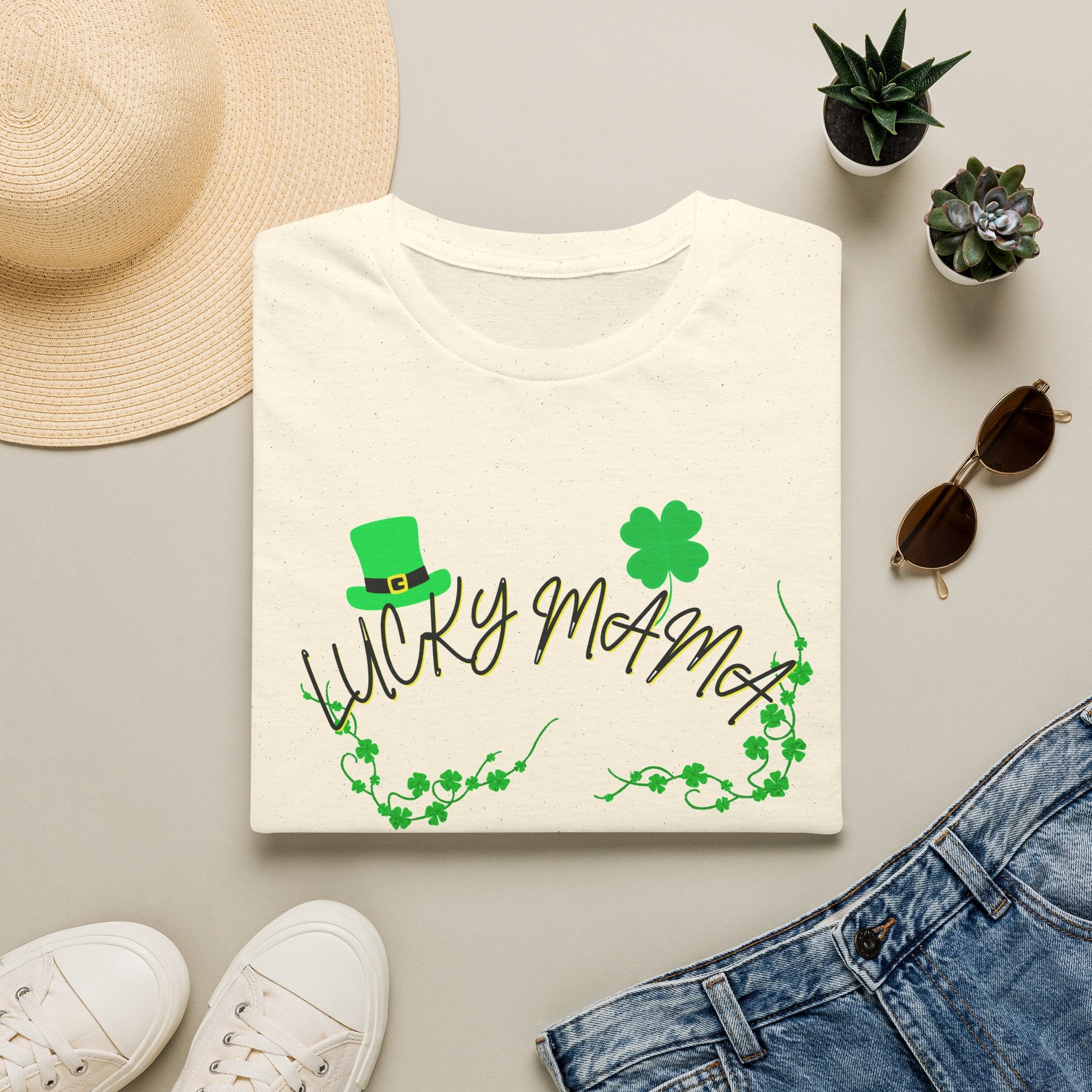 Lucky Mama T-Shirt — St. Patrick’s Day Shamrock Tee for Moms