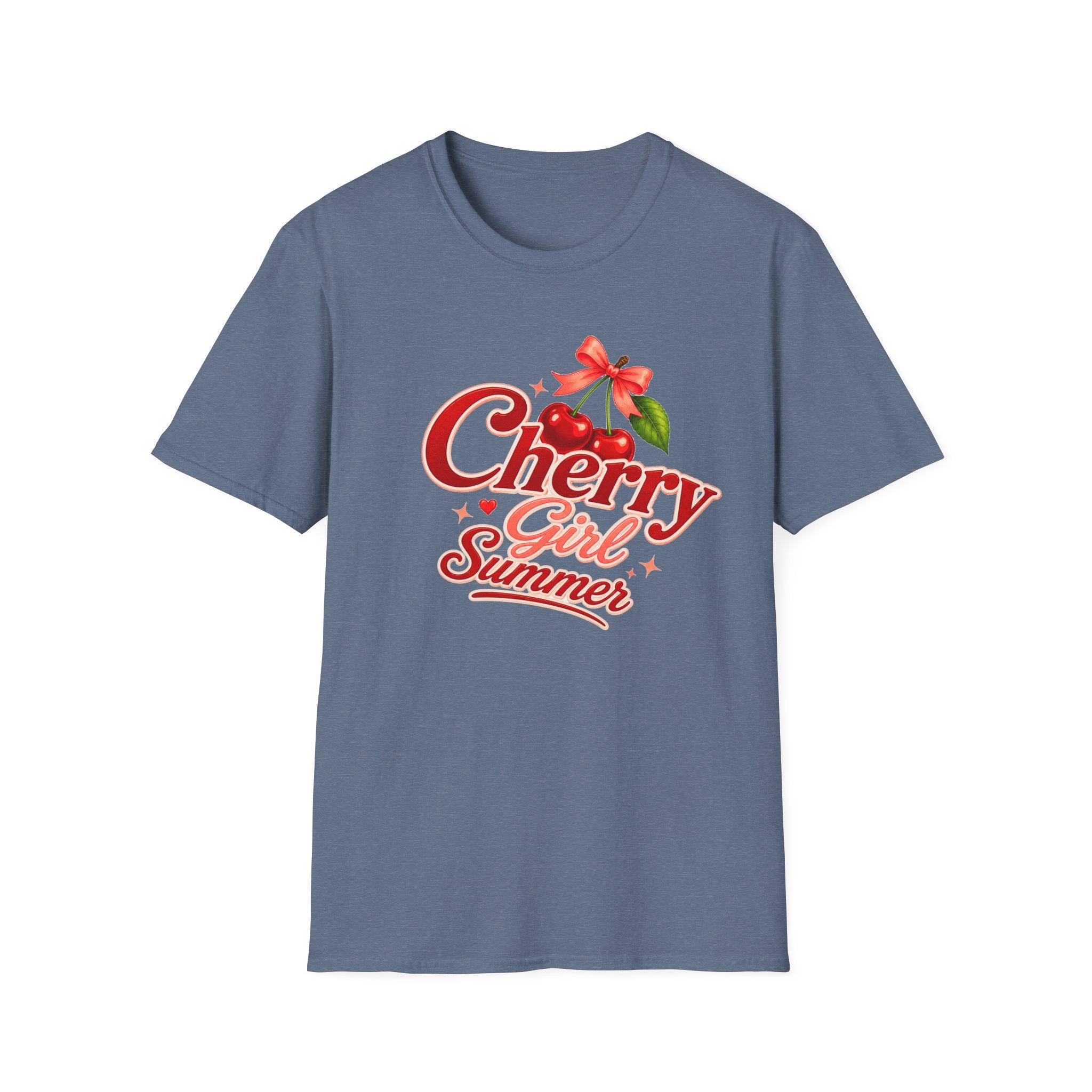 Cherry Girl Summer T-Shirt | Cute Retro Cherry Tee | Coquette Aesthetic Shirt | Summer Graphic Tee | Trendy Women's Shirt