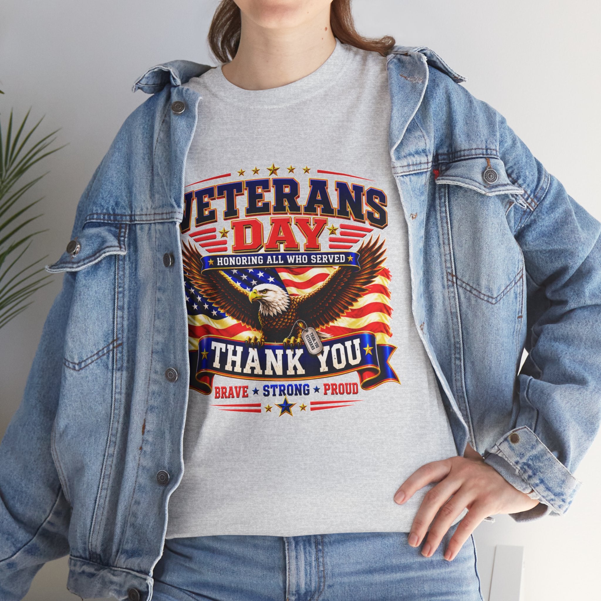 Veterans Day Eagle T-Shirt – "Thank You" Patriotic Tribute Tee