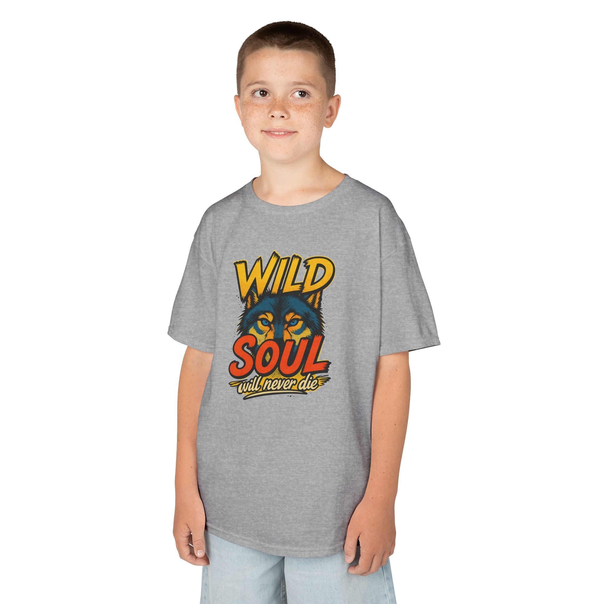 Kids Tee — "Wild Soul" Tiger Graphic Shirt for Bold Little Adventurers