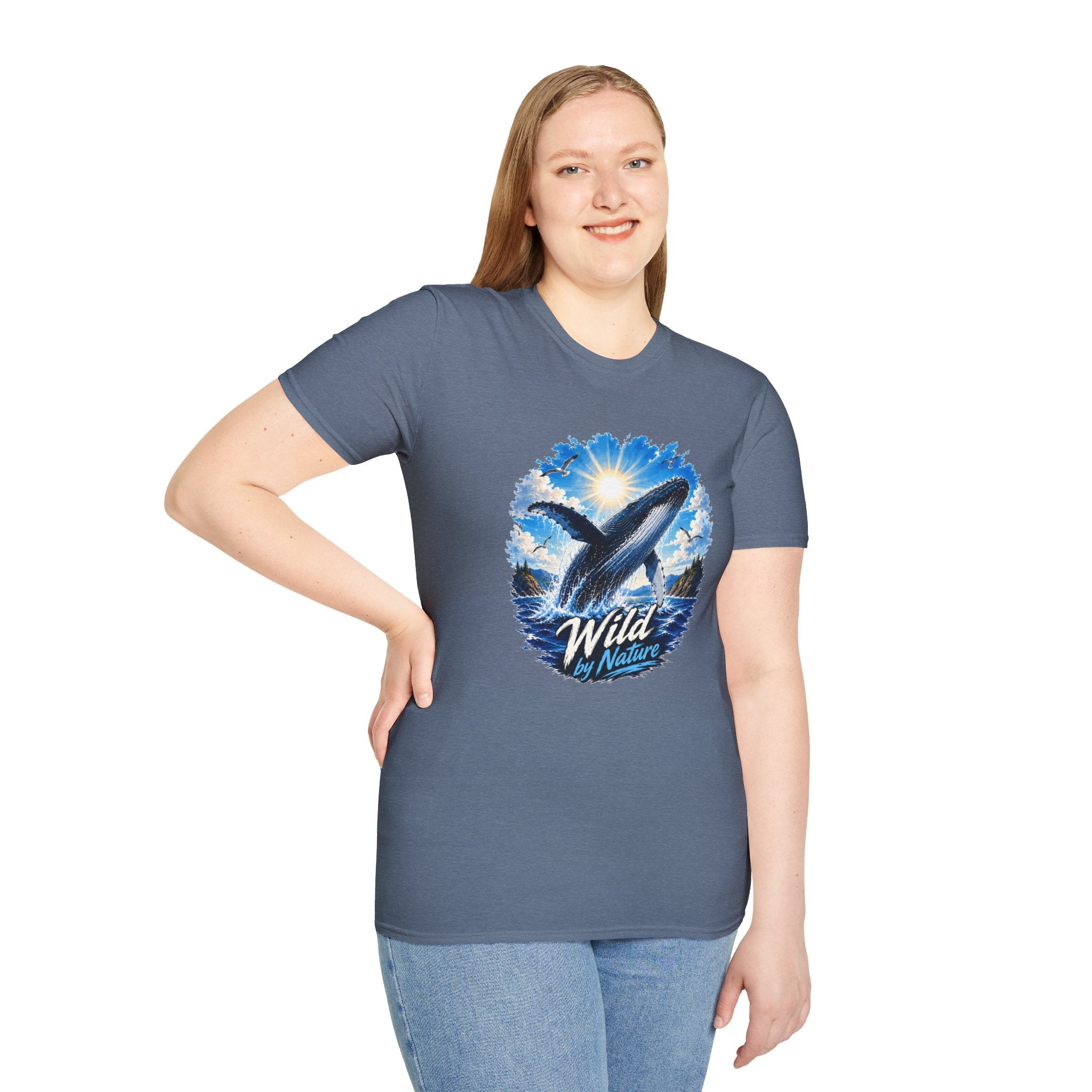Whale T-Shirt, Ocean Whale Graphic Tee, Wild Nature Shirt, Ocean Lover Gift