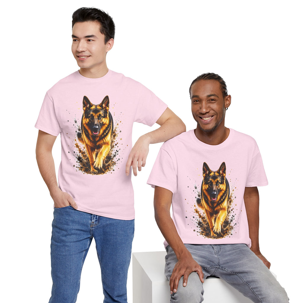 German Shepherd Running T-Shirt, German Shepherd Graphic Tee, Dog Lover Shirt, Unisex German Shepherd Tee, Gift for Dog Owner, K9 Animal Shirt
